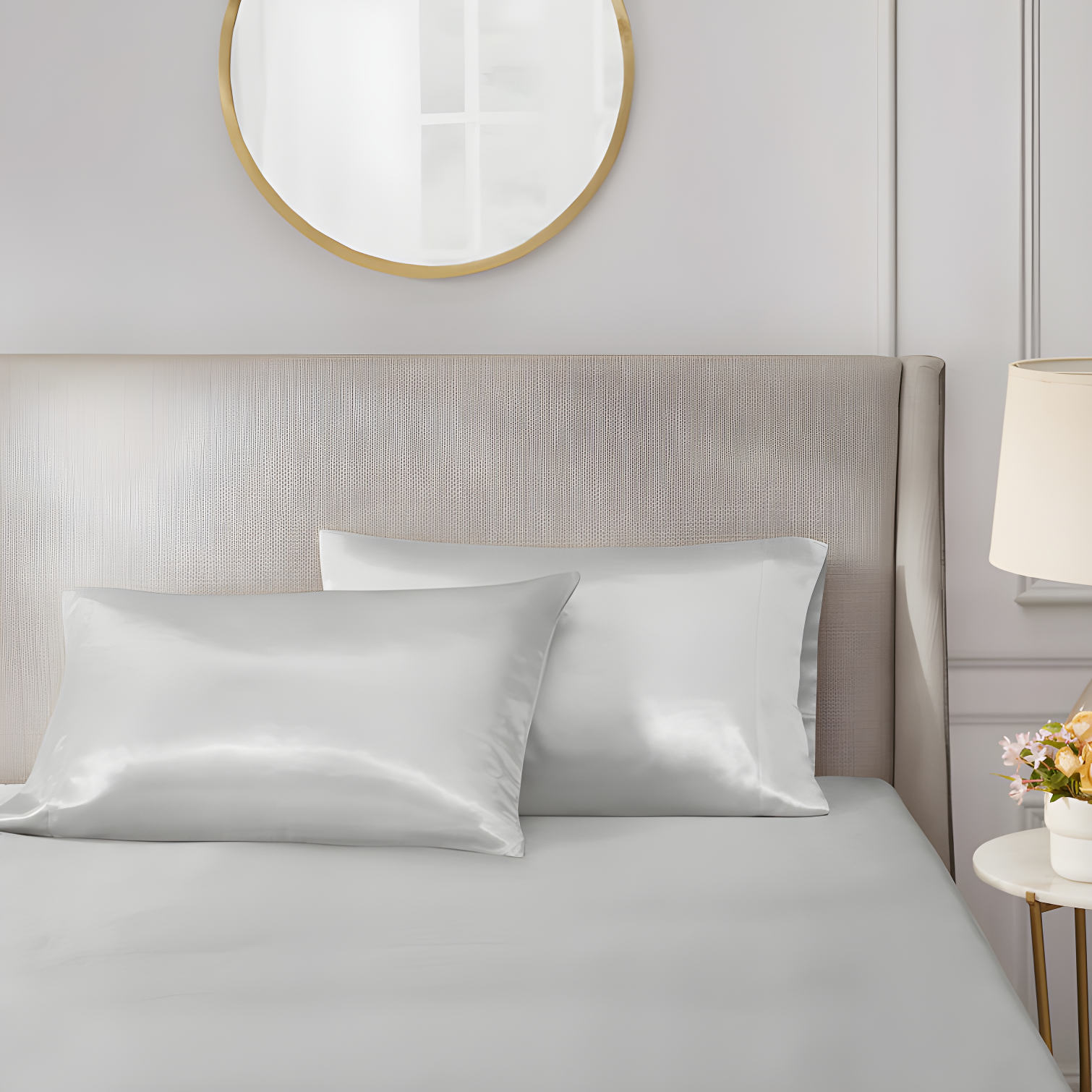 Madison Park Essentials Satin Luxury 2PC Pillowcases (Set of 2)