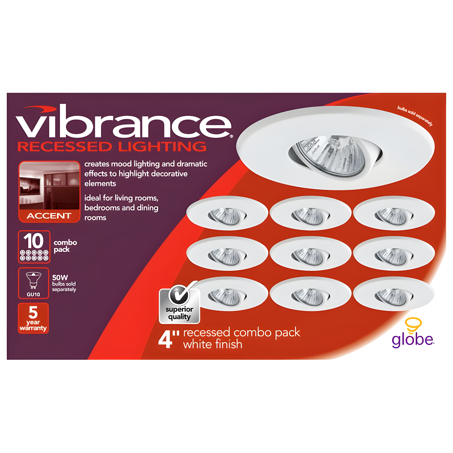 4'' Dimmable IC Rated Recessed Lighting Kit