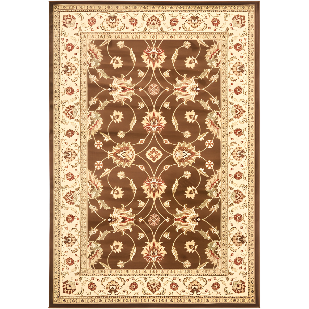 Lyndhurst LNH553 Power Loomed Accent Rug - Brown/Ivory - 3'3"x5'3" - Safavieh.