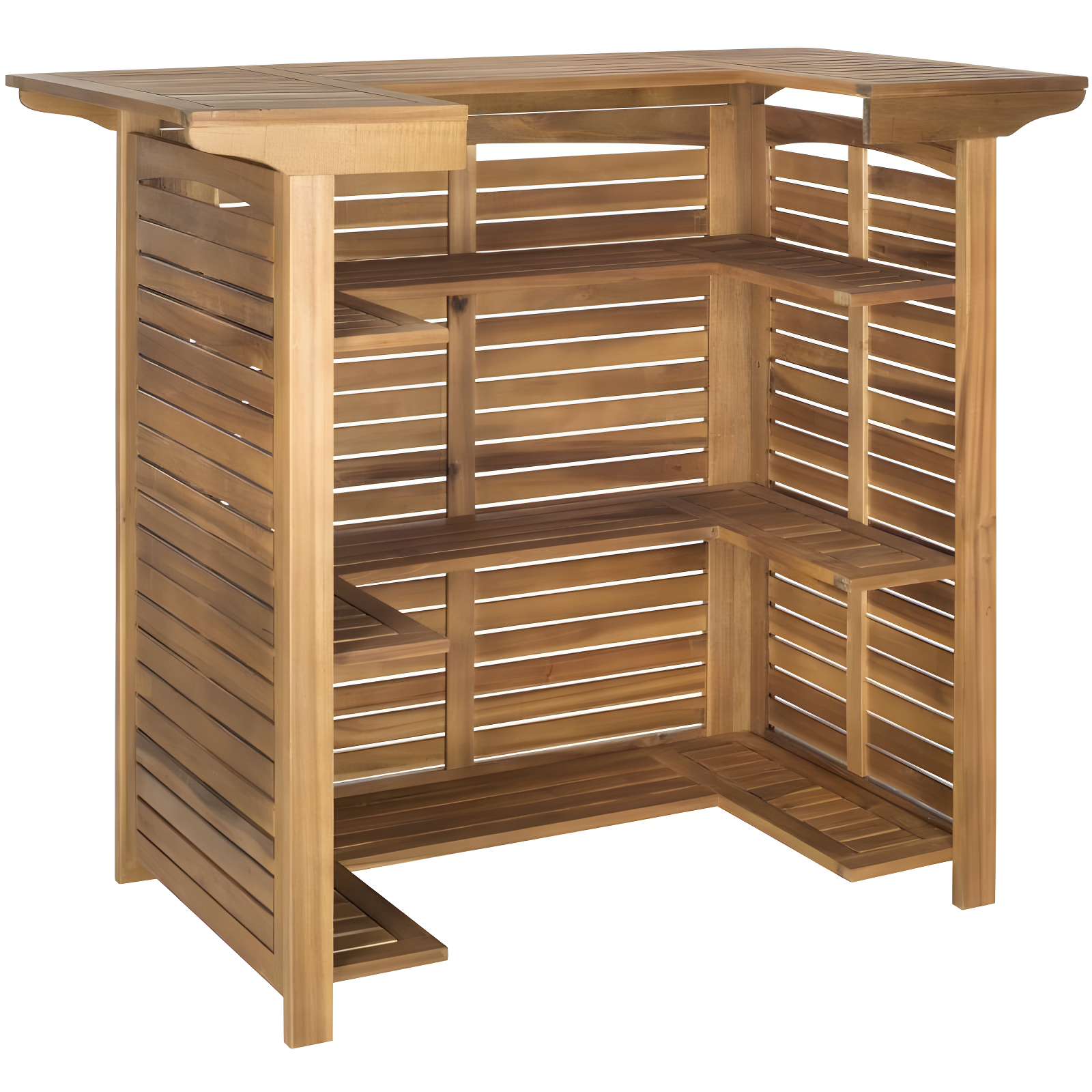 Monterey Patio Outdoor Bar Table - Natural - Safavieh