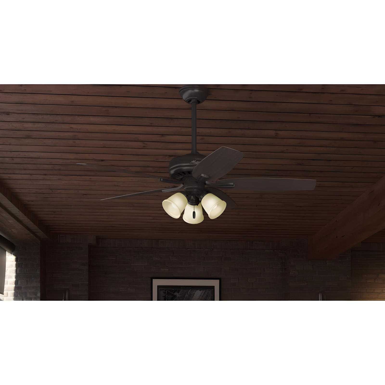 52" Newsome 5 - Blade Standard Ceiling Fan with Pull Chain and Light Kit Included