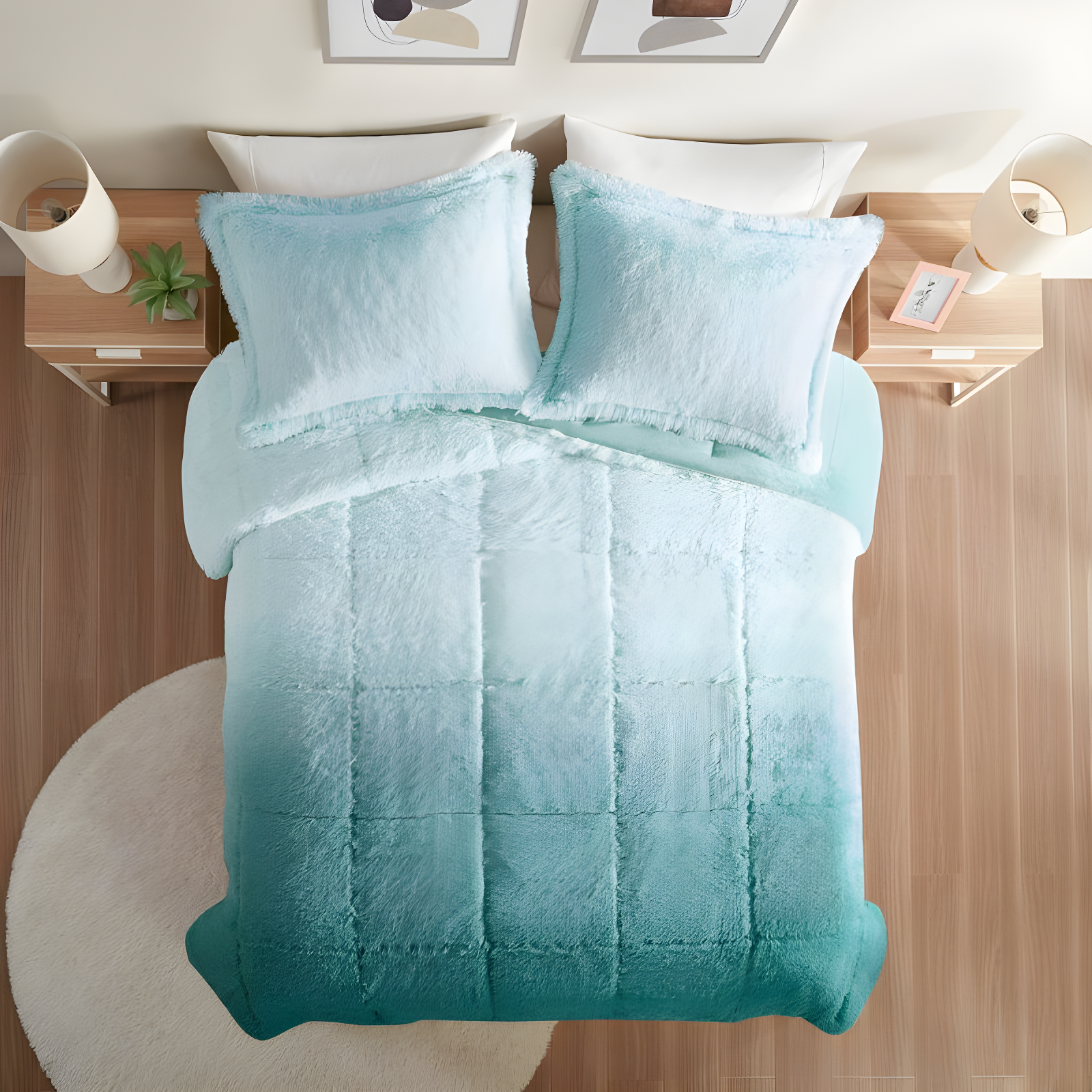 Intelligent Design Brielle Malea Shaggy Faux Fur Comforter Mini Set