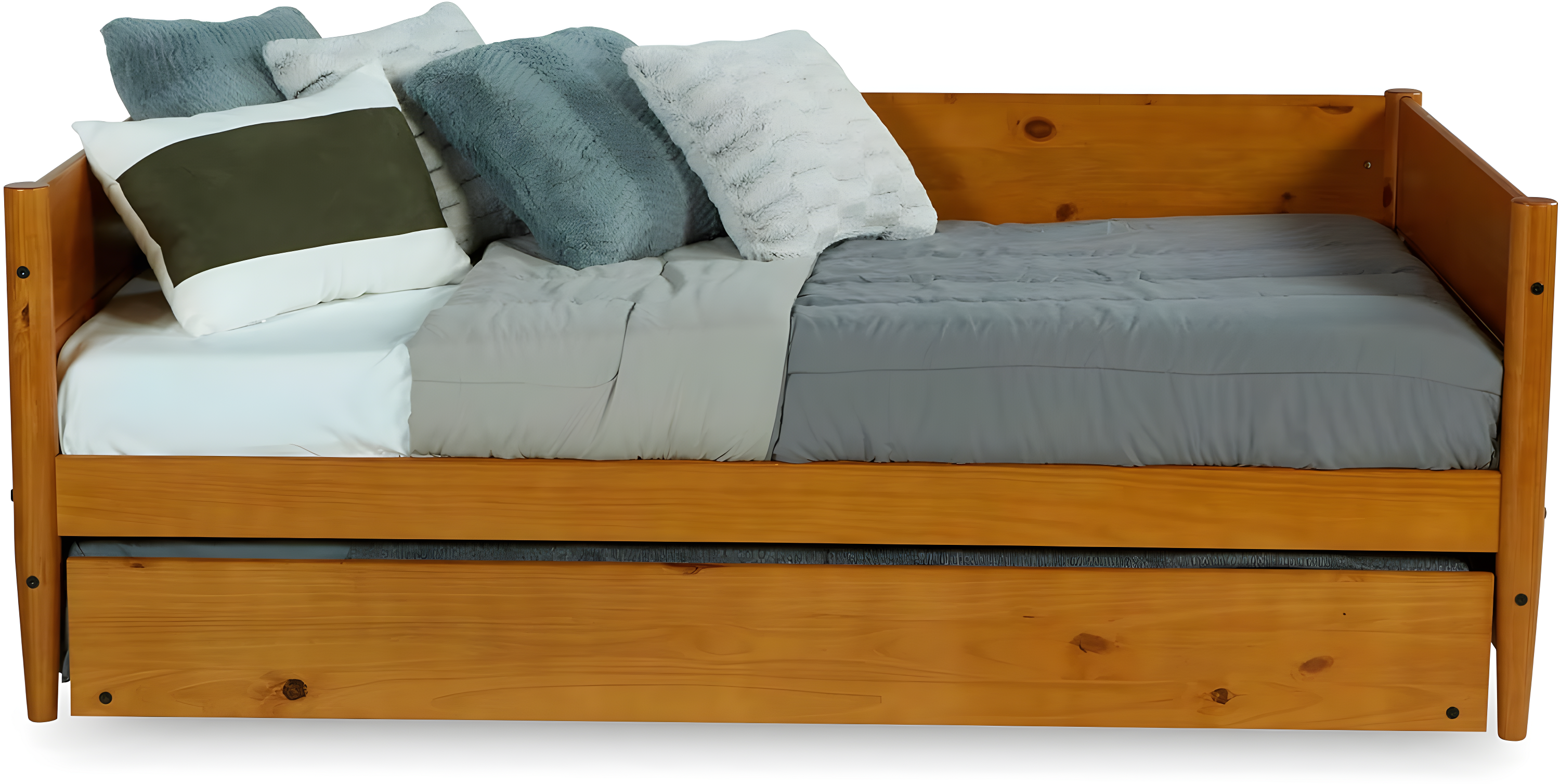 Camello Twin Solid Wood Daybed with Trundle