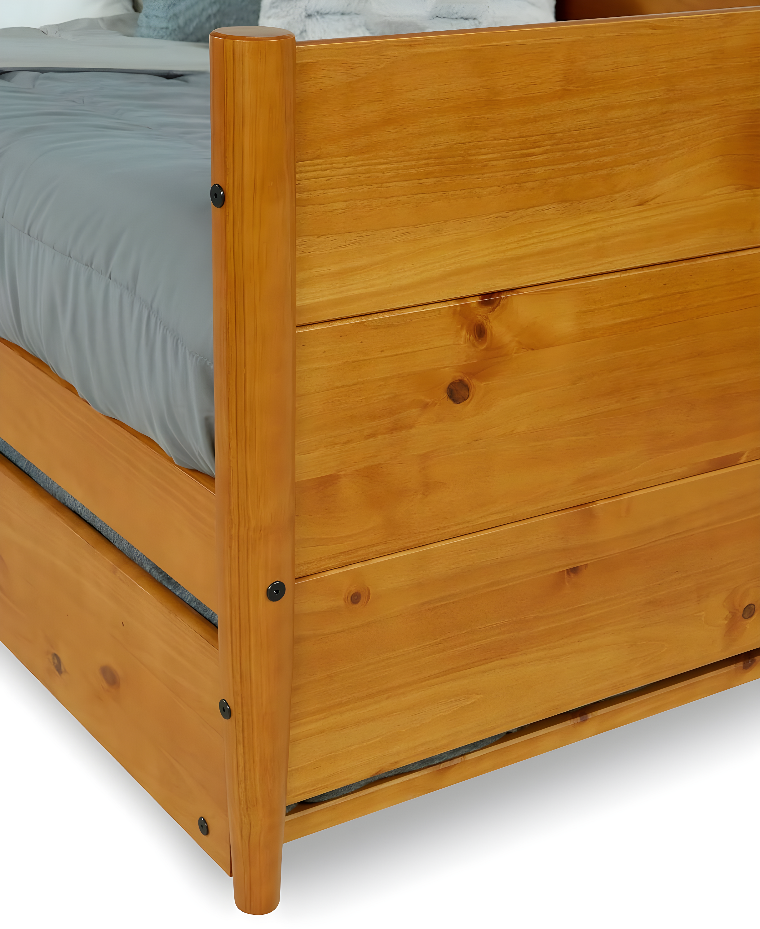 Camello Twin Solid Wood Daybed with Trundle