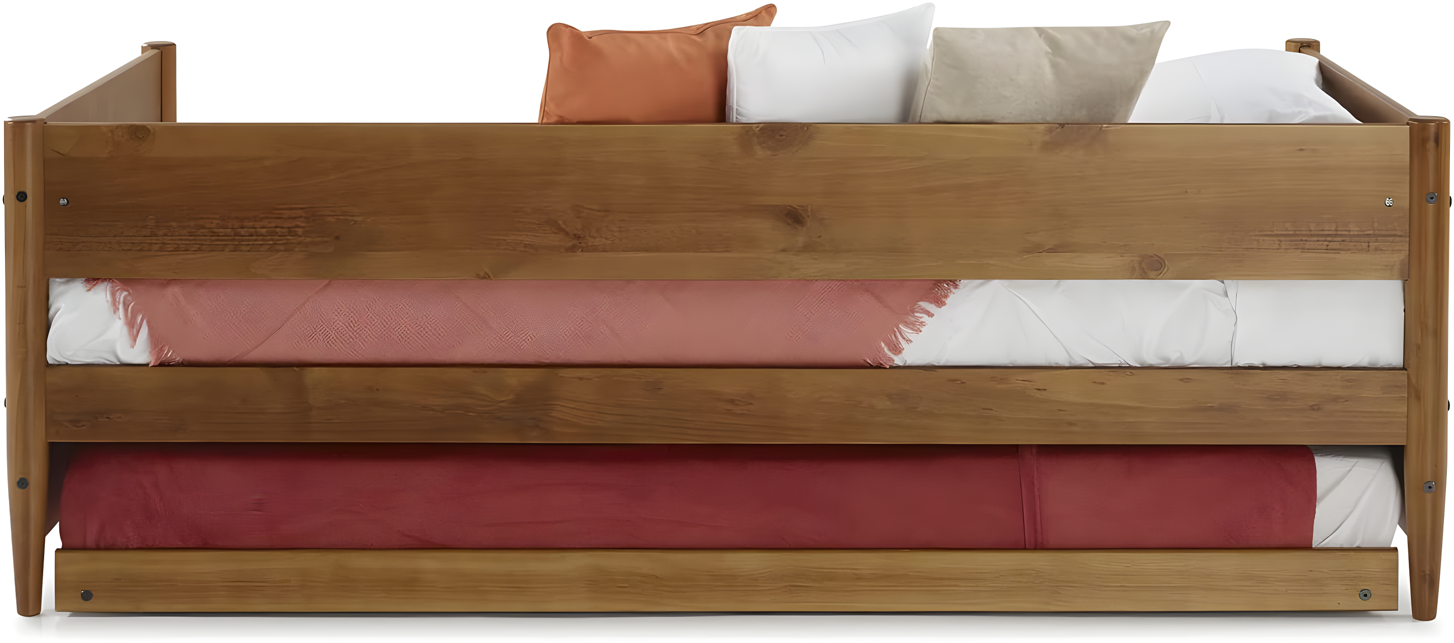 Camello Twin Solid Wood Daybed with Trundle