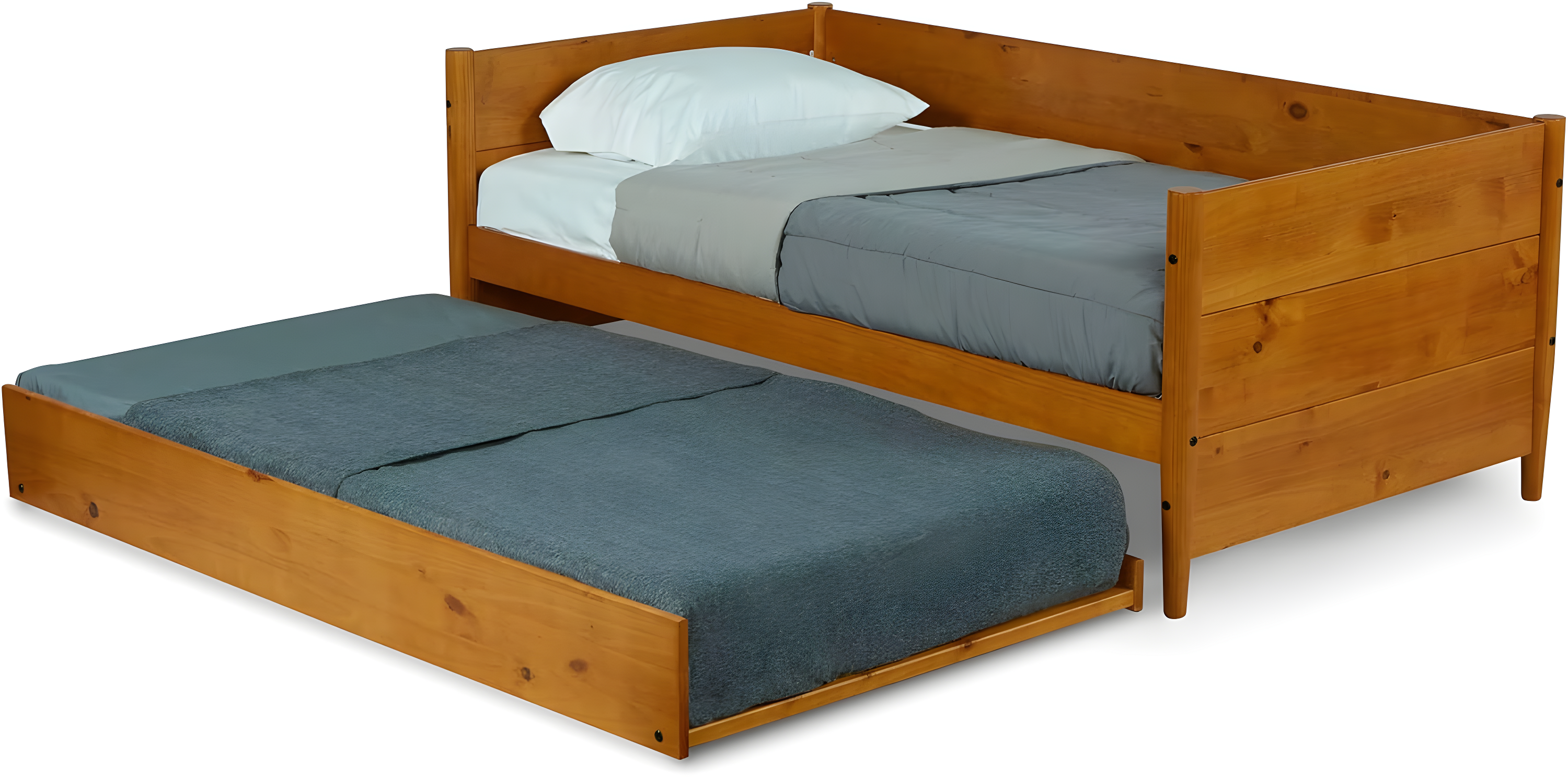 Camello Twin Solid Wood Daybed with Trundle