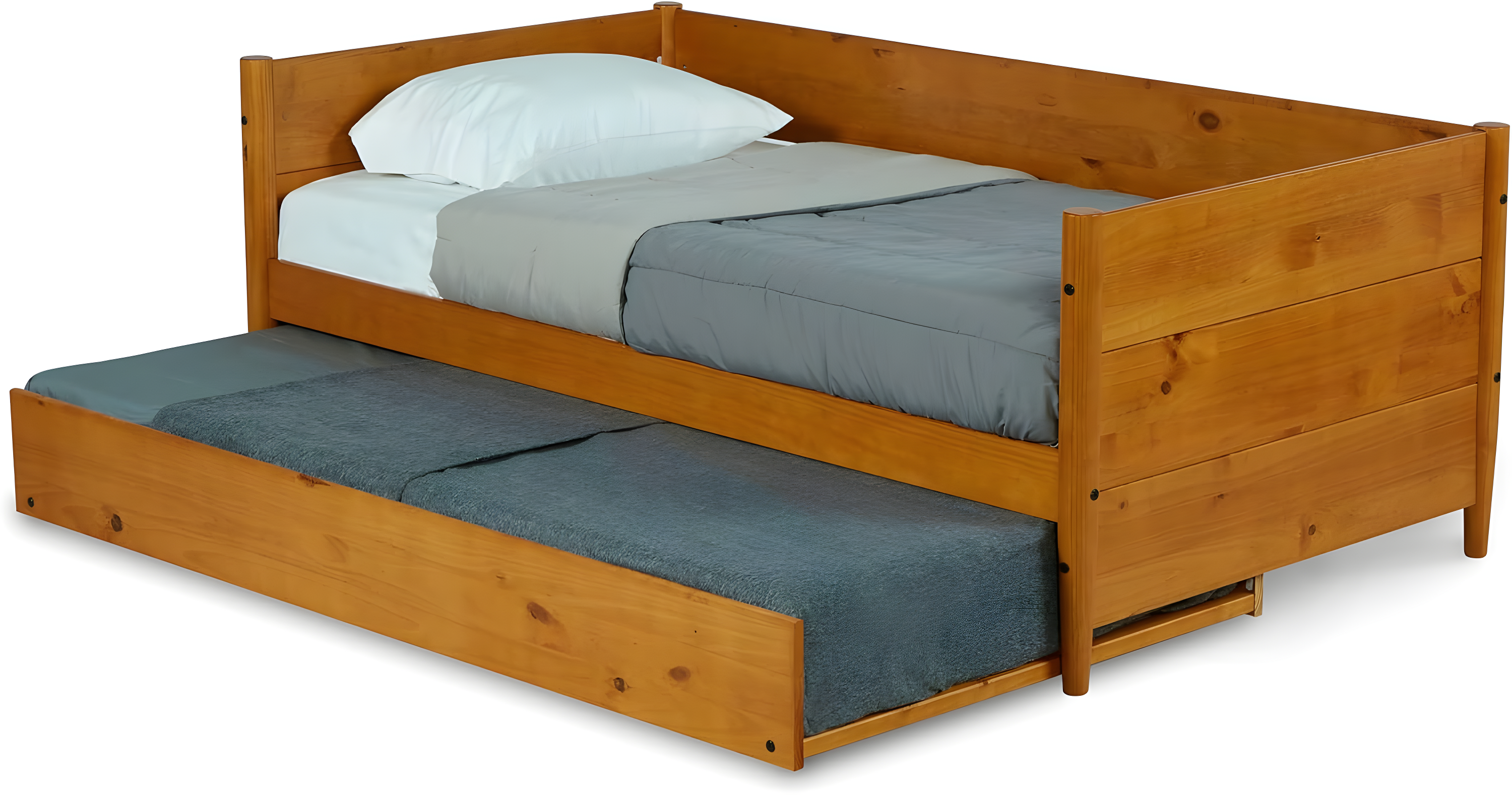Camello Twin Solid Wood Daybed with Trundle