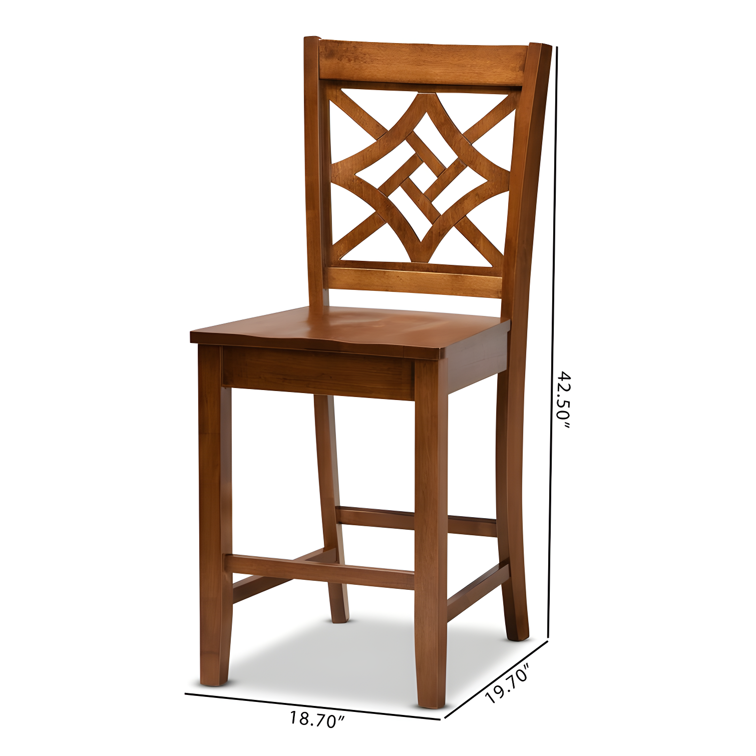 Darby Home Co Annorah Solid Wood Counter Stool (Set of 2)