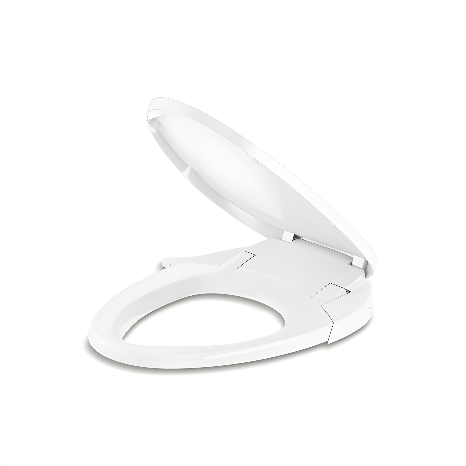 Purewash M300 Elongated Manual Bidet Toilet Seat, Non-Electric Bidet with Adjustable Bidet Sprayer