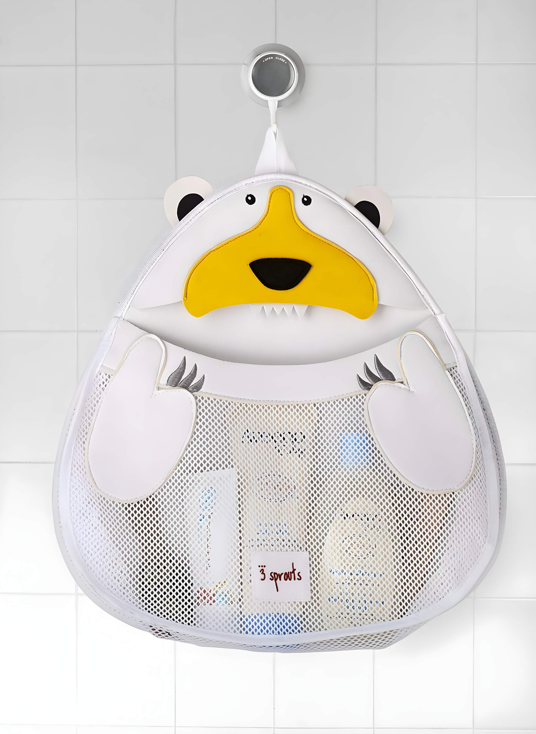 3 Sprouts 3 Sprouts - Shower Bath Caddy for Baby & Kids - Polar Bear