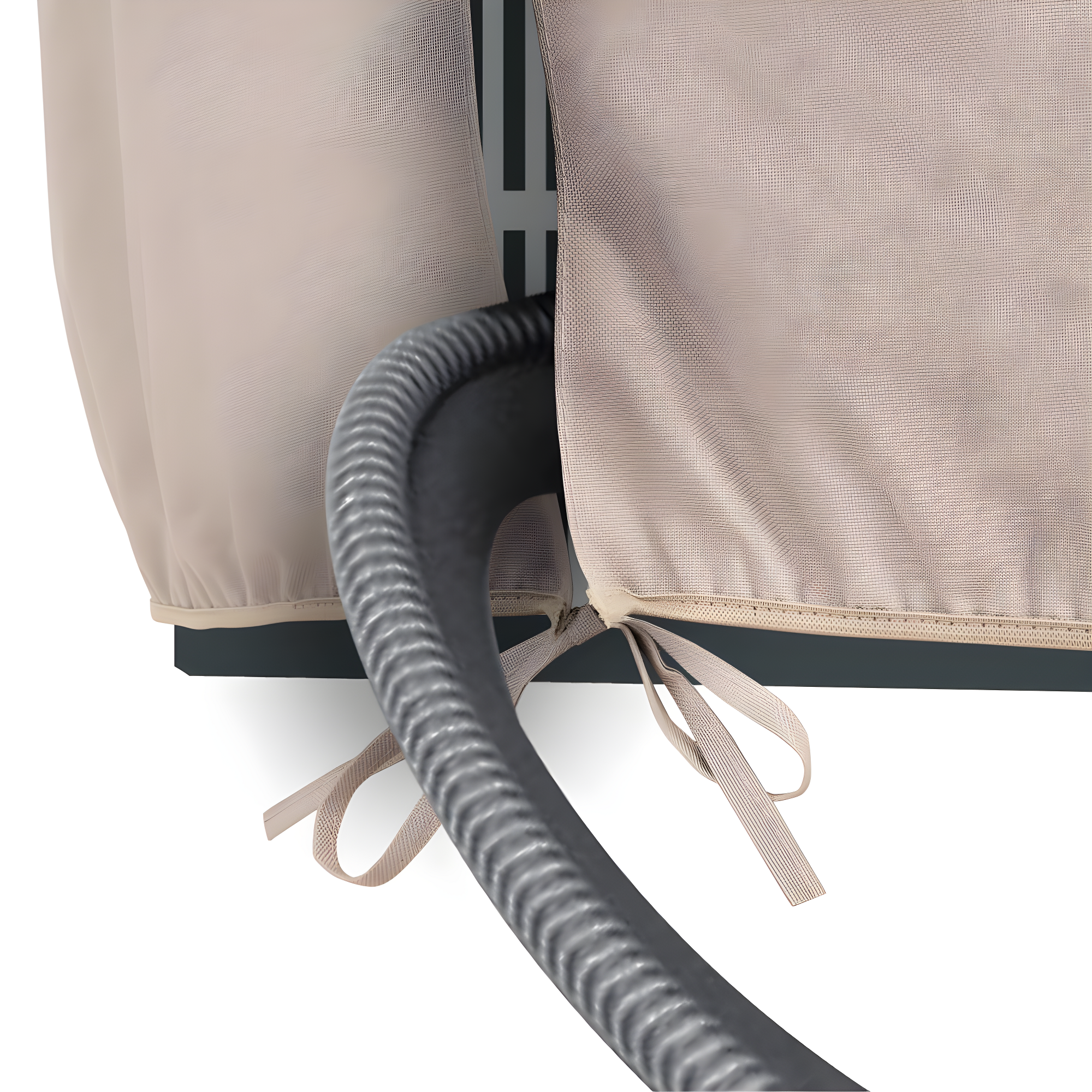 Modern Leisure Modern Leisure Chalet Round Air Conditioner Cover, 34" Diameter x 30"H, Beige