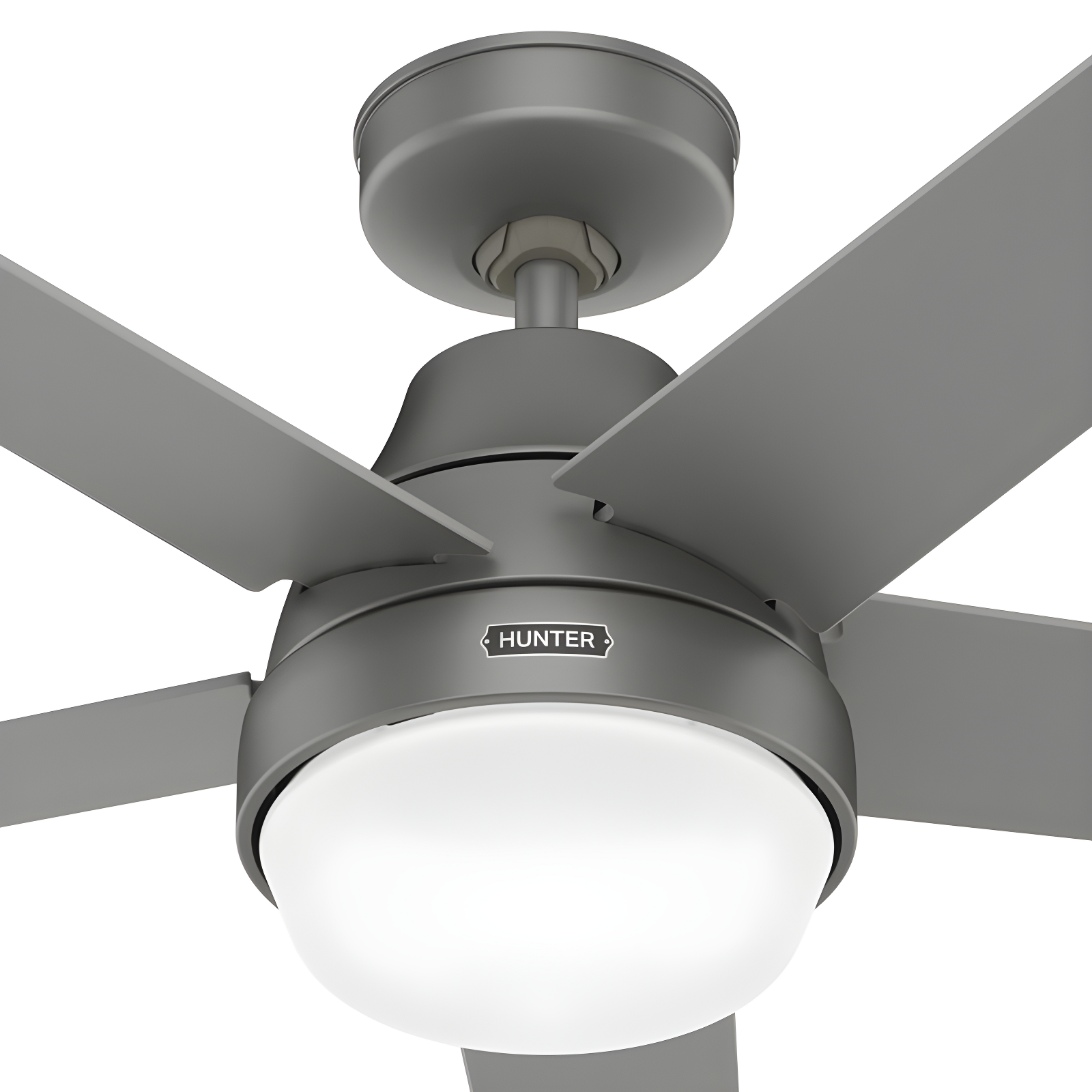 52" Aerodyne 5 - Blade Smart Standard Ceiling Fan with Lights and Remote