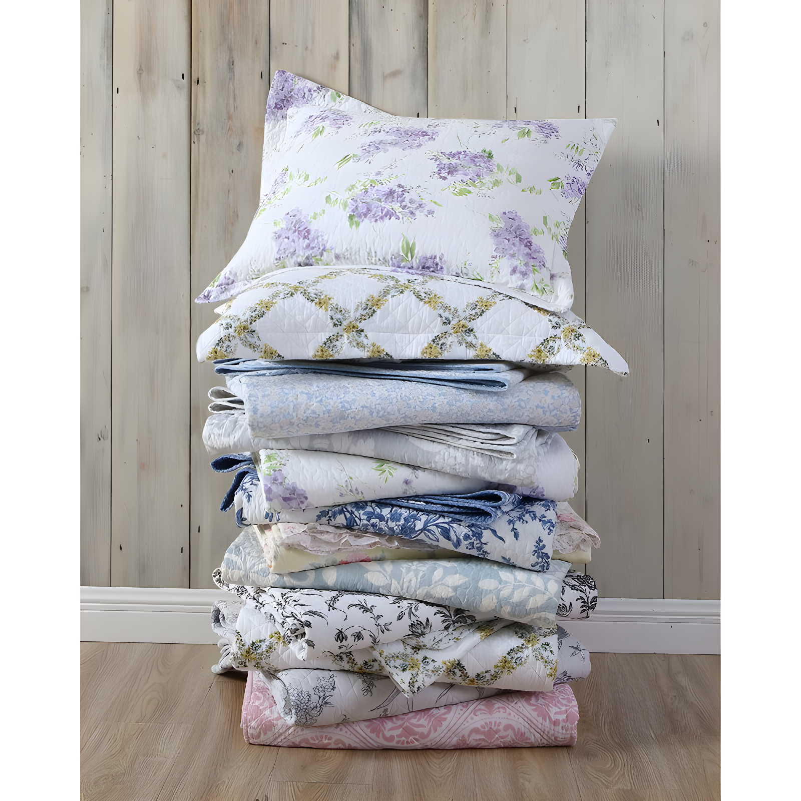 Laura Ashley Laura Ashley Felicity Cotton Reversible Quilt Set