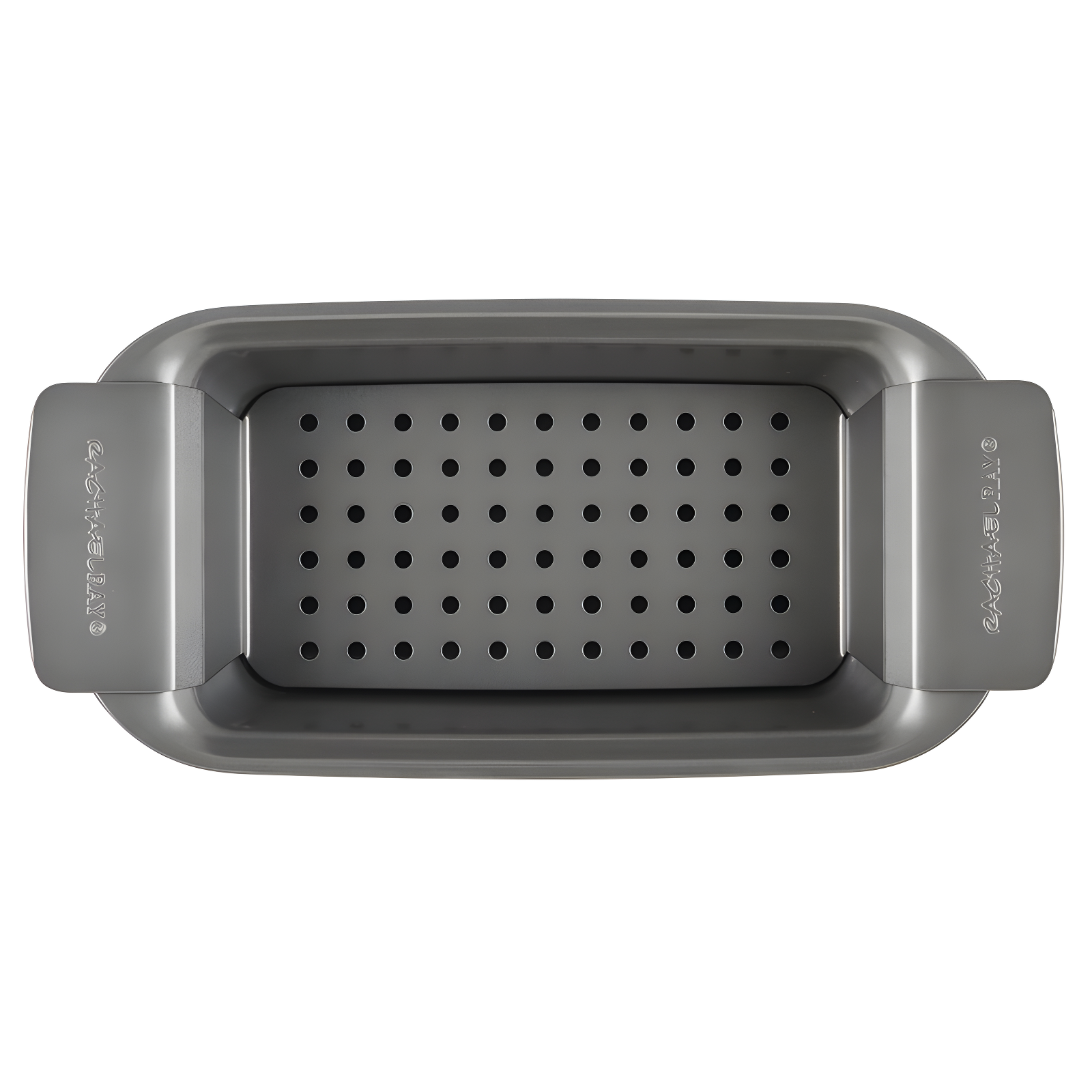 Rachael Ray Rachael Ray Bakeware Loaf / Meatloaf / Bread Pan with Removable Insert, 9 Inch x 5 Inch, Gray