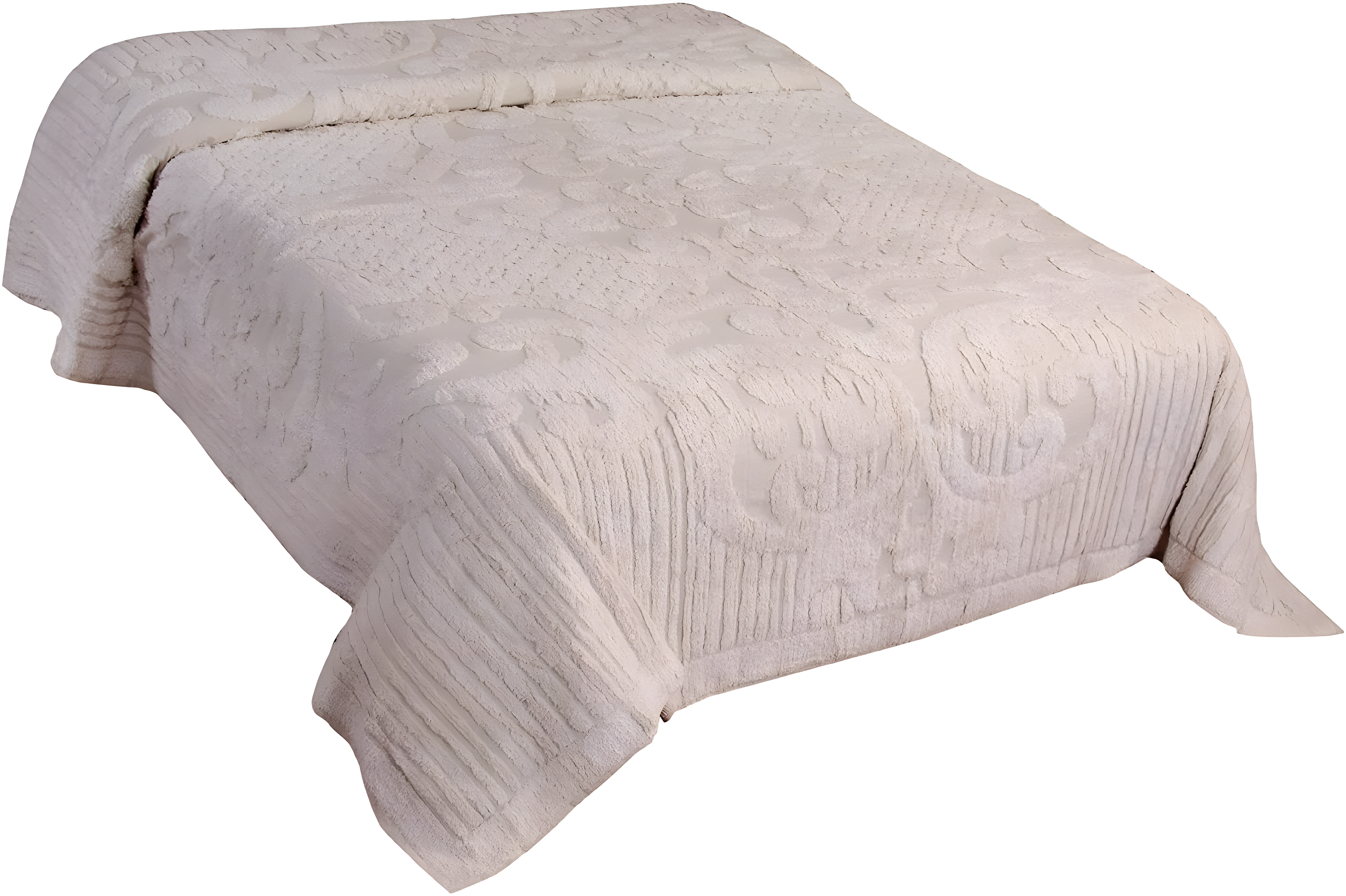 Better Trends Ashton 100% Cotton Chenille Bedspread with Medallion Pattern,  Soft & Breathable Coverlet, Luxurious Bedding for All Seasons, Machine Washable
