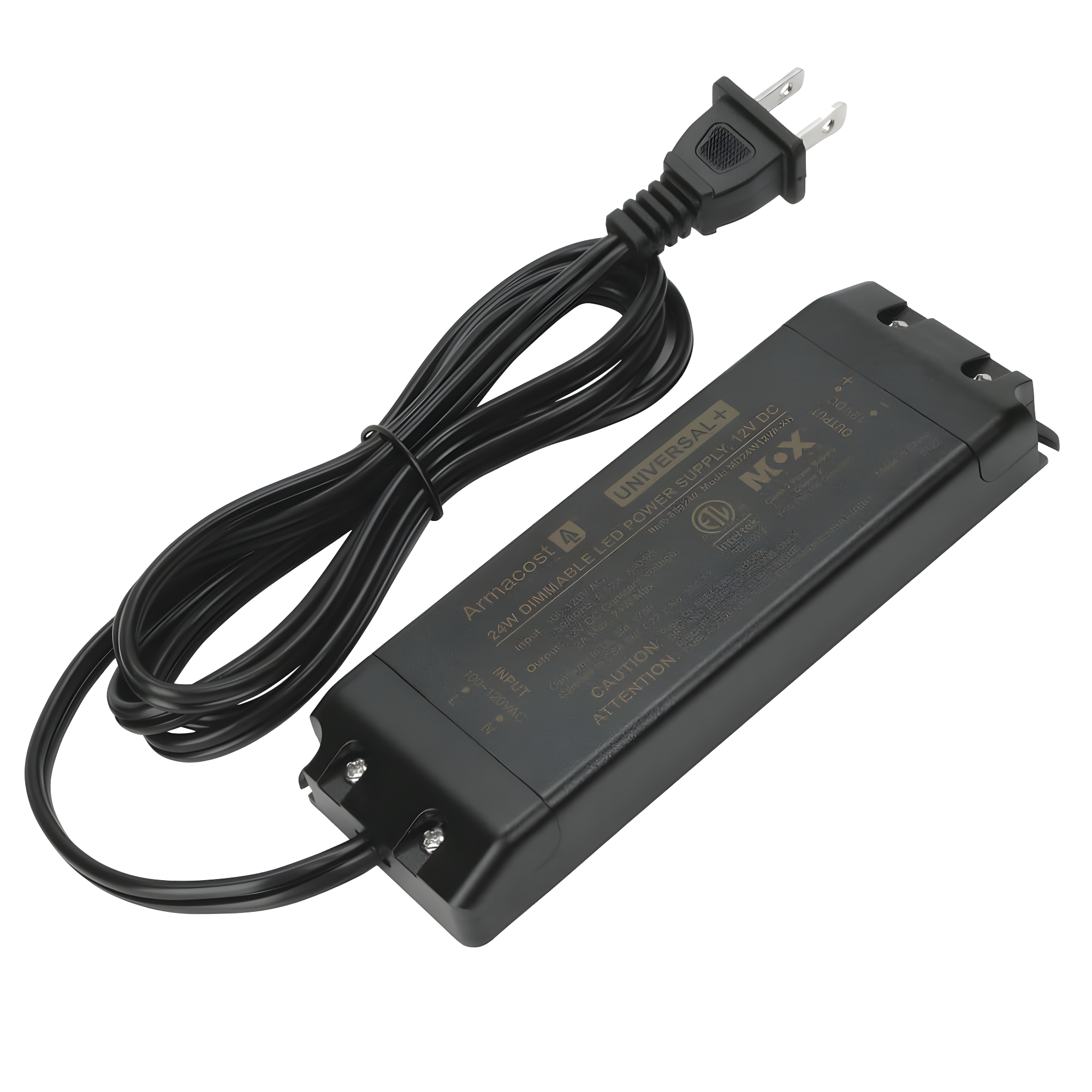 Armacost Lighting Universal+ Dimmable LED Driver 12V DC, 60W Electronic Transformer ELV/MLV/TRIAC 830240