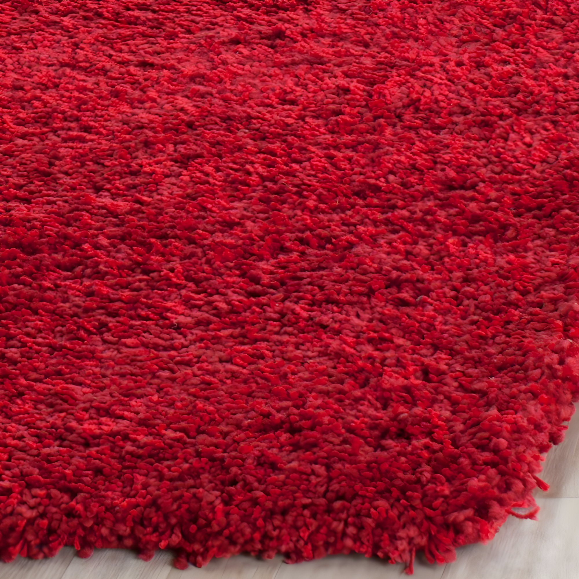 Shag SG151 Power Loomed Indoor Area Rug - Red - 5'3"x7'6" - Safavieh.