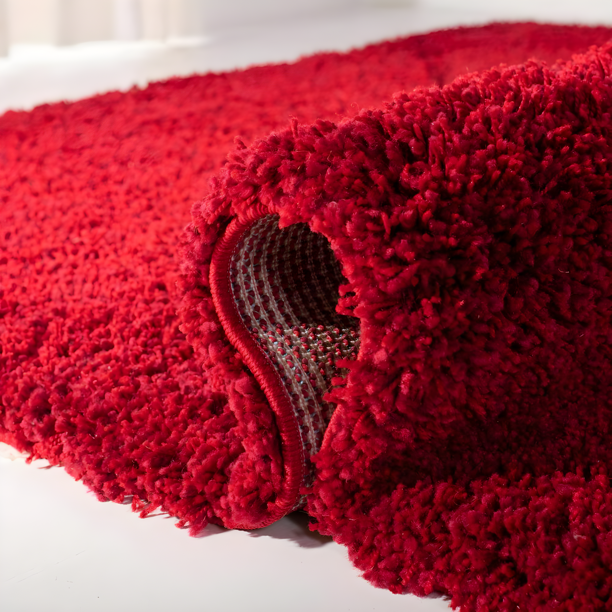 Shag SG151 Power Loomed Indoor Area Rug - Red - 5'3"x7'6" - Safavieh.