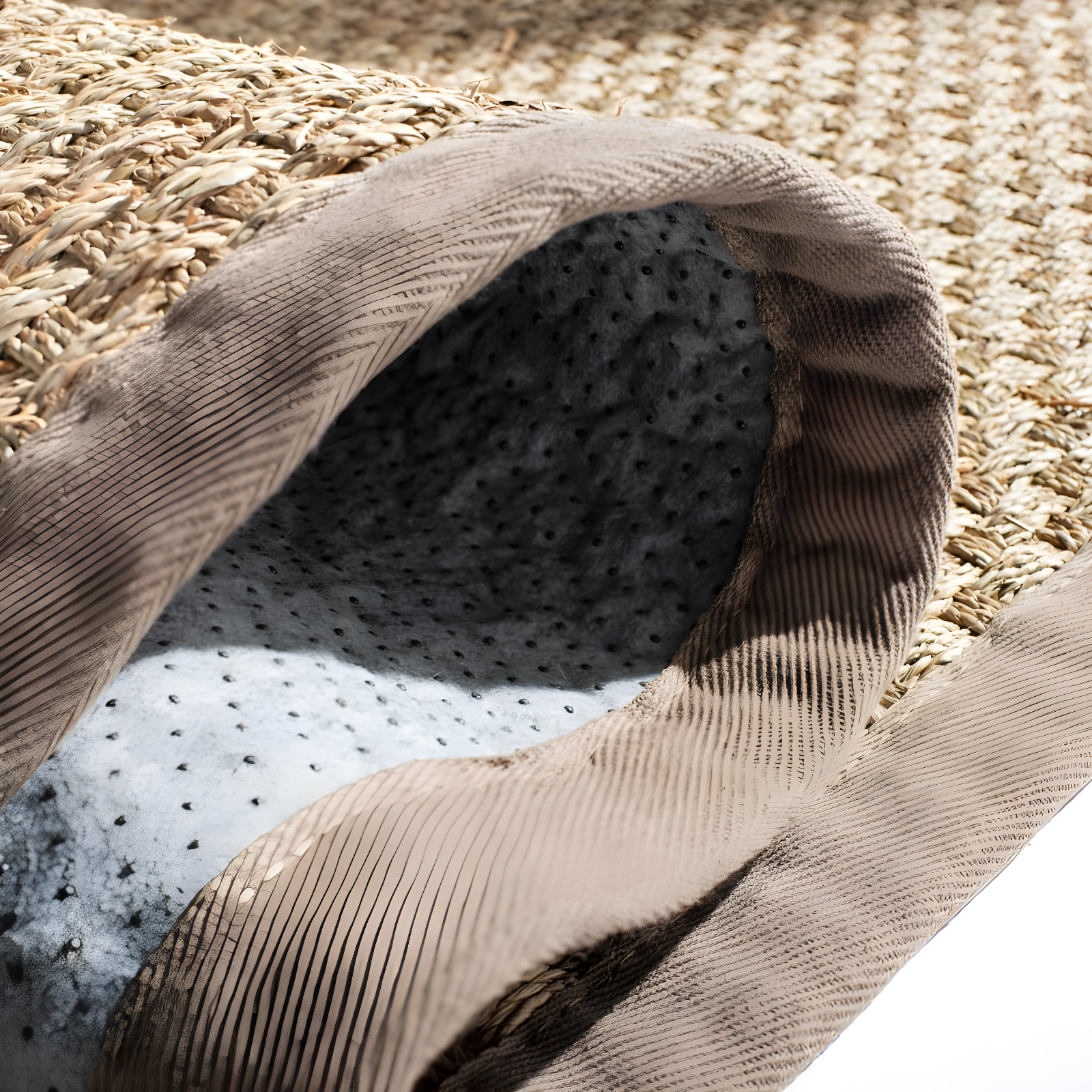 Natural Fiber NF114 Power Loomed Indoor Runner Rug - Natural/Grey - 2'6"x6' - Safavieh.