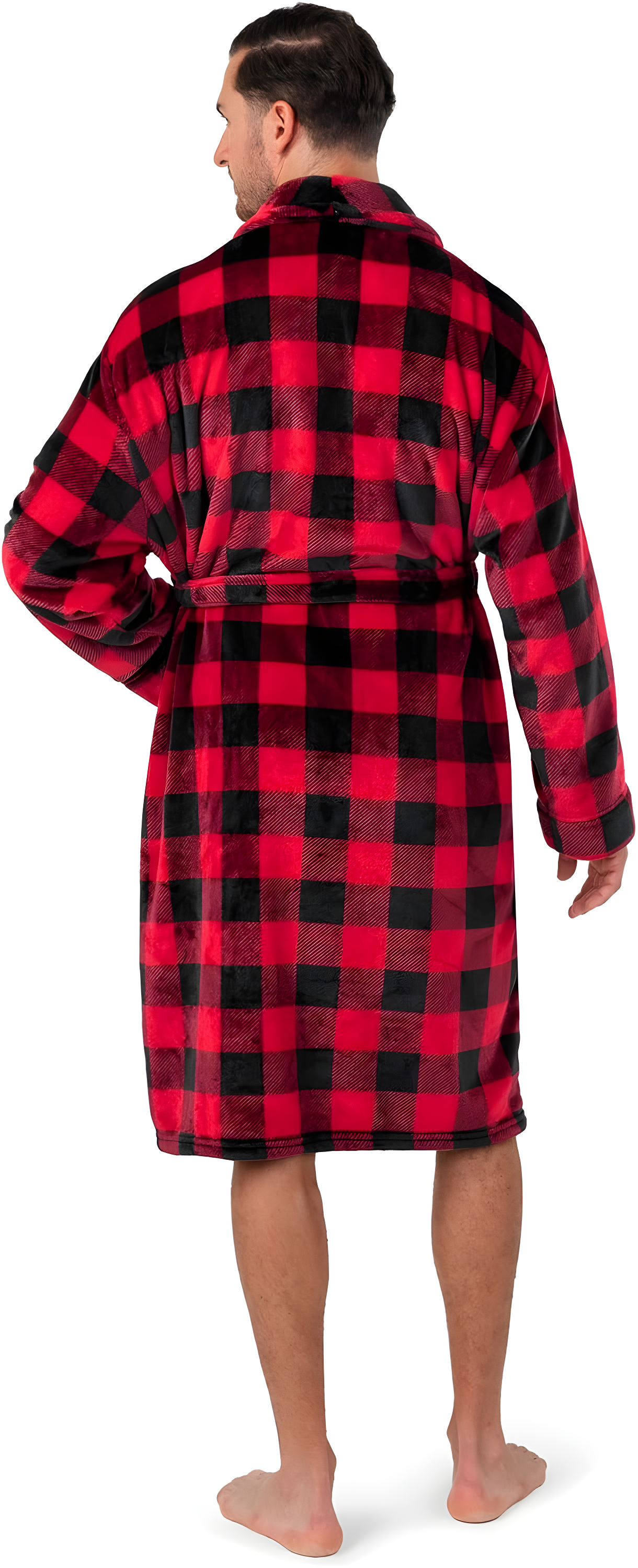 Rosalind Wheeler Speight Fleece Mid-Calf Bathrobe with Pockets