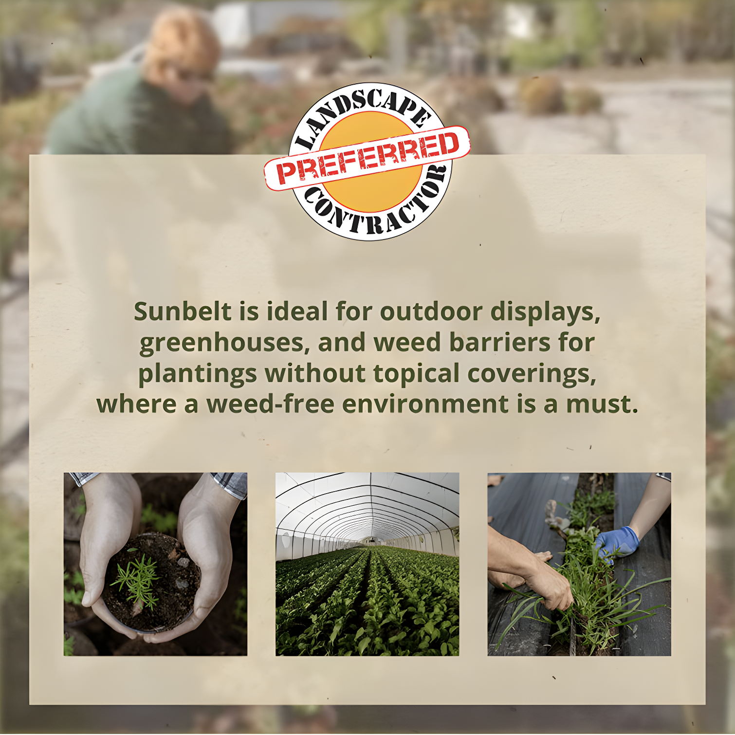 DeWitt Sunbelt Woven Weed Barrier Landscape Fabric Ground Cover (Set of 2)