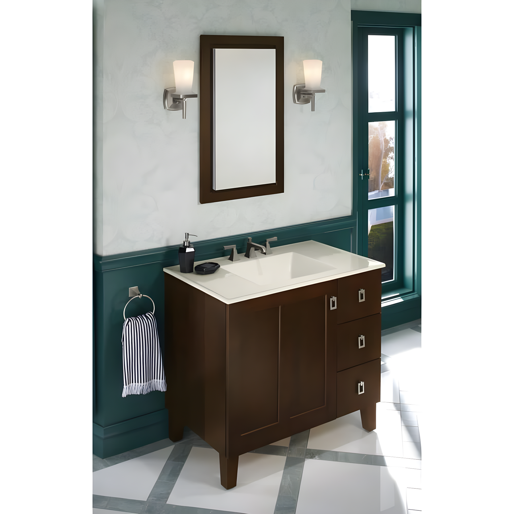 Verdera® Recessed or Surface Mount Frameless Medicine Cabinet with 3 Adjustable Shelves
