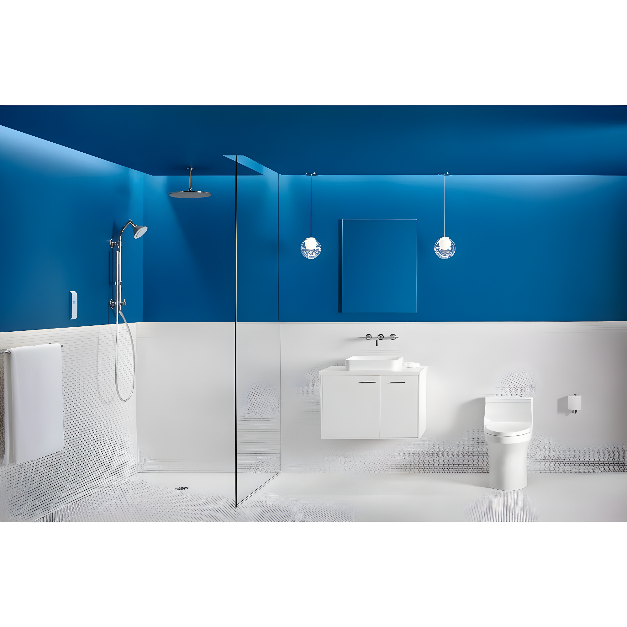 Verdera® Recessed or Surface Mount Frameless Medicine Cabinet with 3 Adjustable Shelves