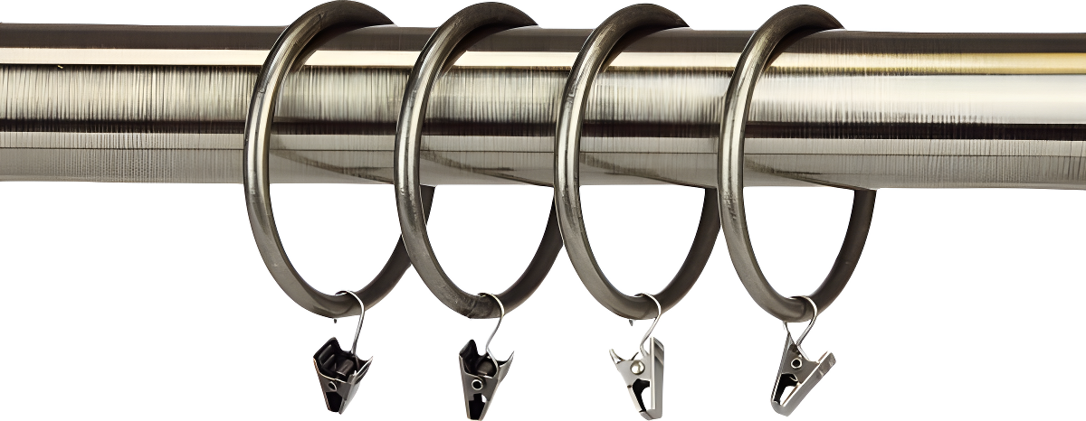 Symple Stuff Benham Steel Curtain Rings (Set of 10)