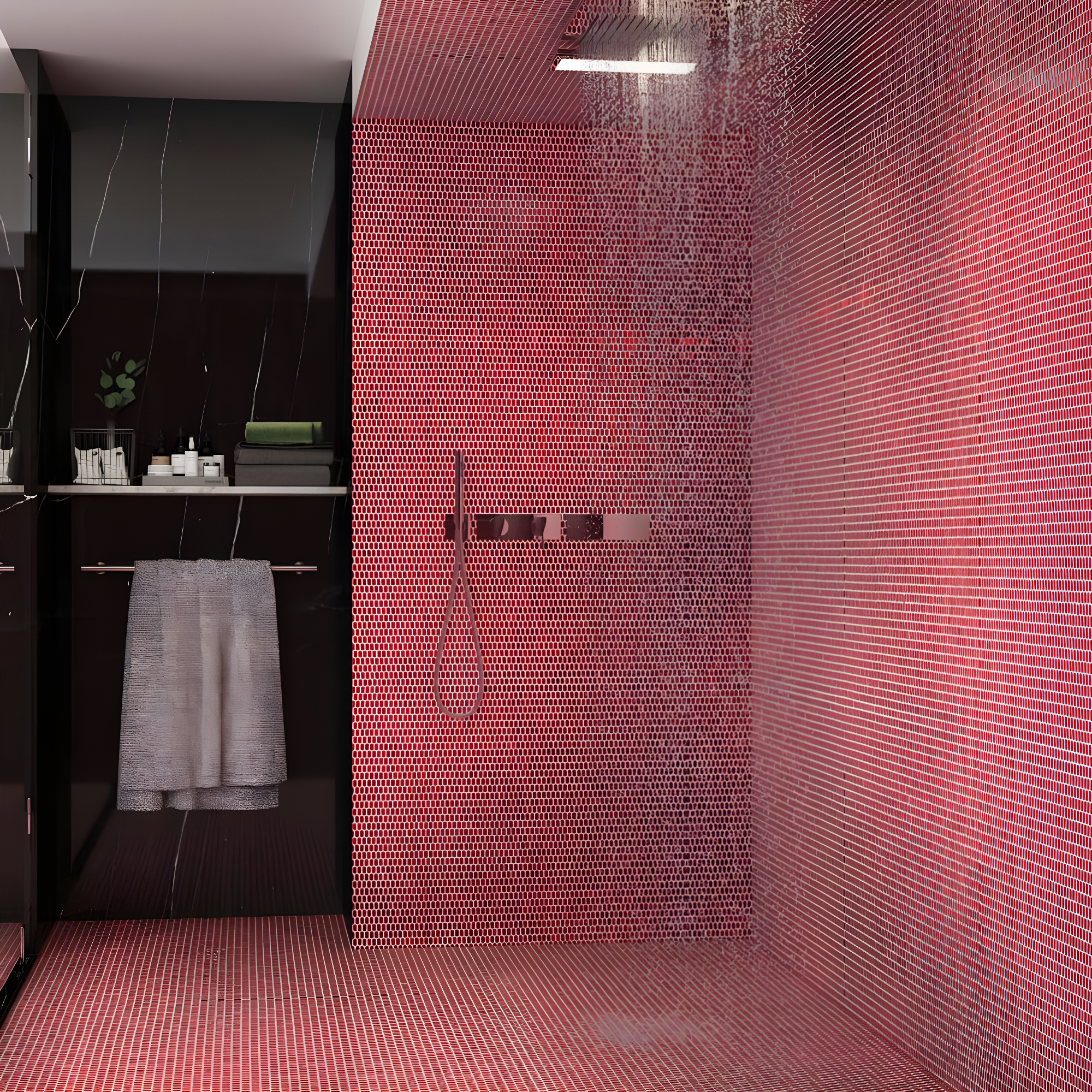 Whisper 11.61" x 11.73" Polished Mini Picket Glass Mosaic Wall Tile (0.94 Sq. Ft. / each)