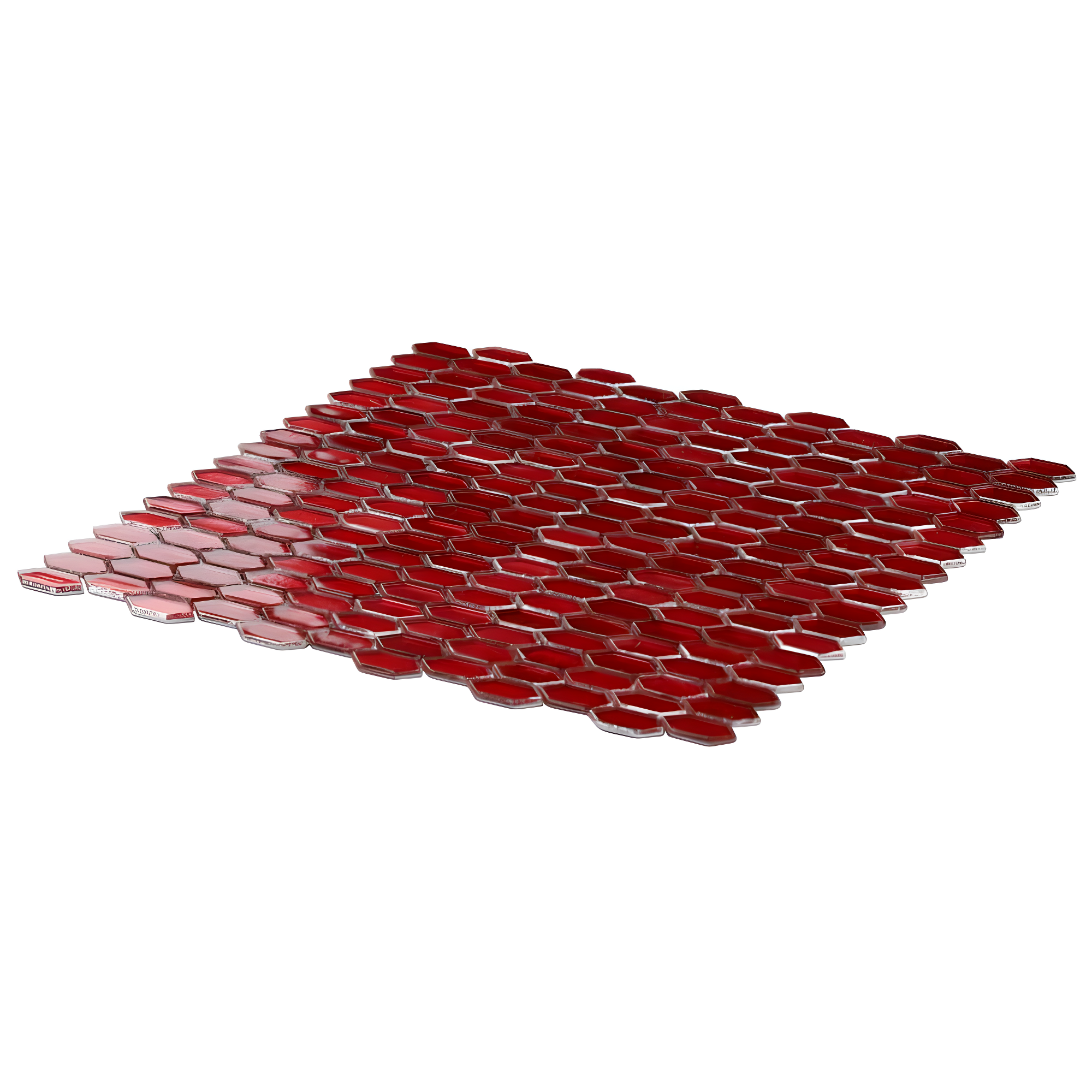 Whisper 11.61" x 11.73" Polished Mini Picket Glass Mosaic Wall Tile (0.94 Sq. Ft. / each)
