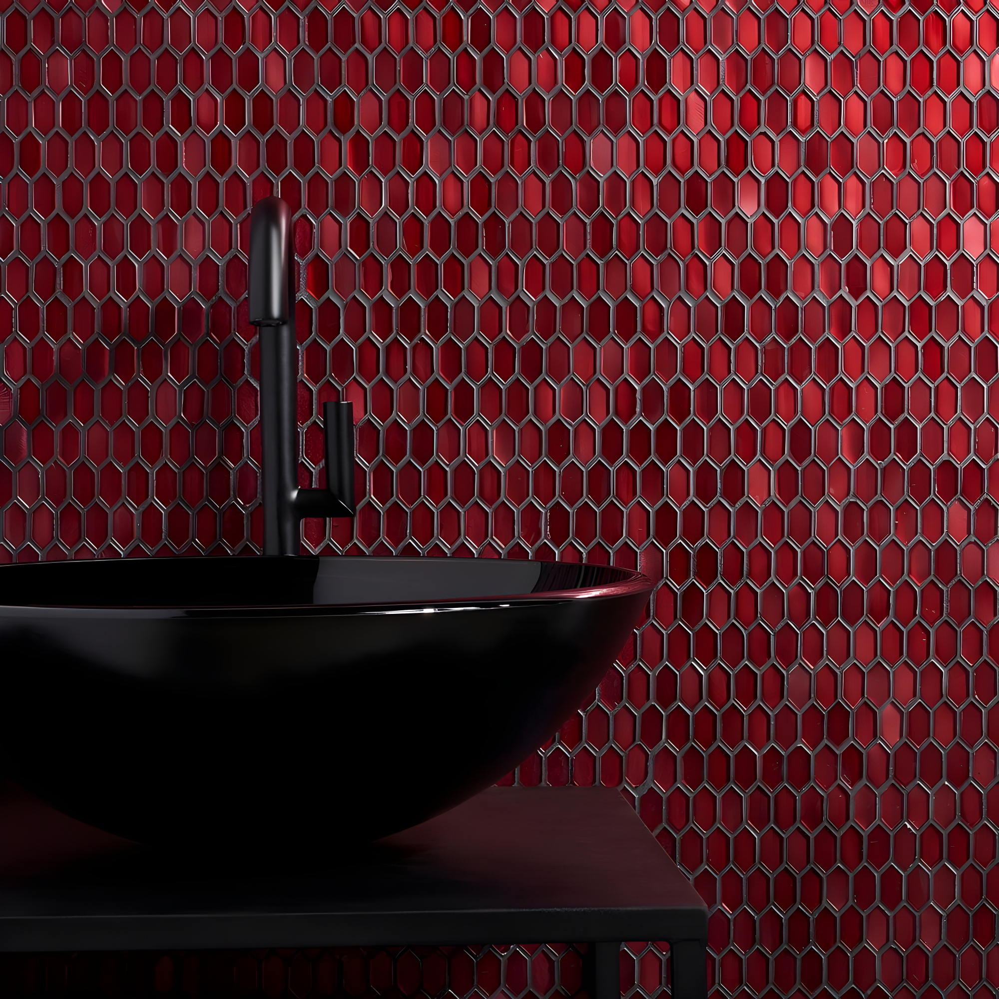 Whisper 11.61" x 11.73" Polished Mini Picket Glass Mosaic Wall Tile (0.94 Sq. Ft. / each)
