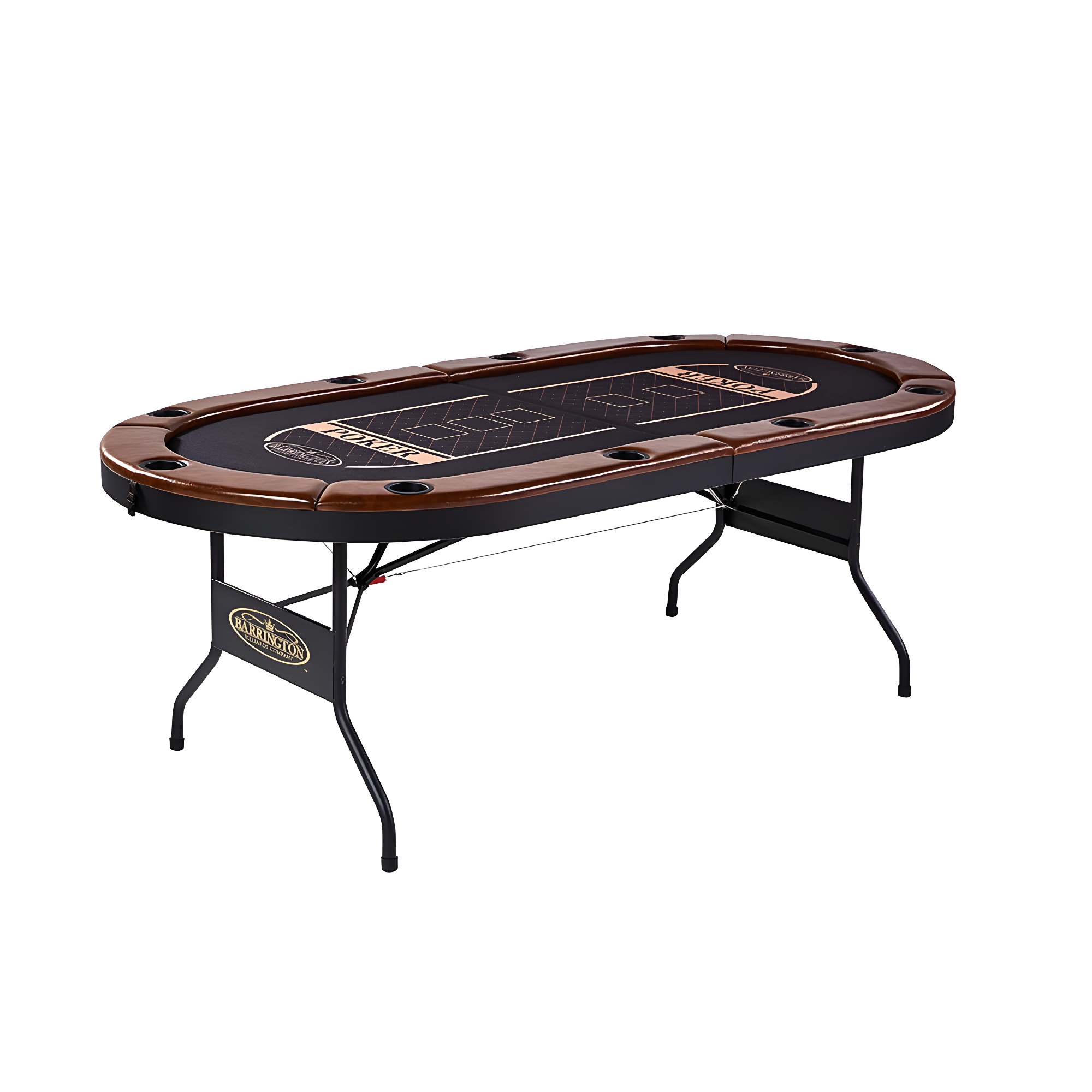 Charleston Premium Texas Hold'em 84" 10 - Player Poker Table