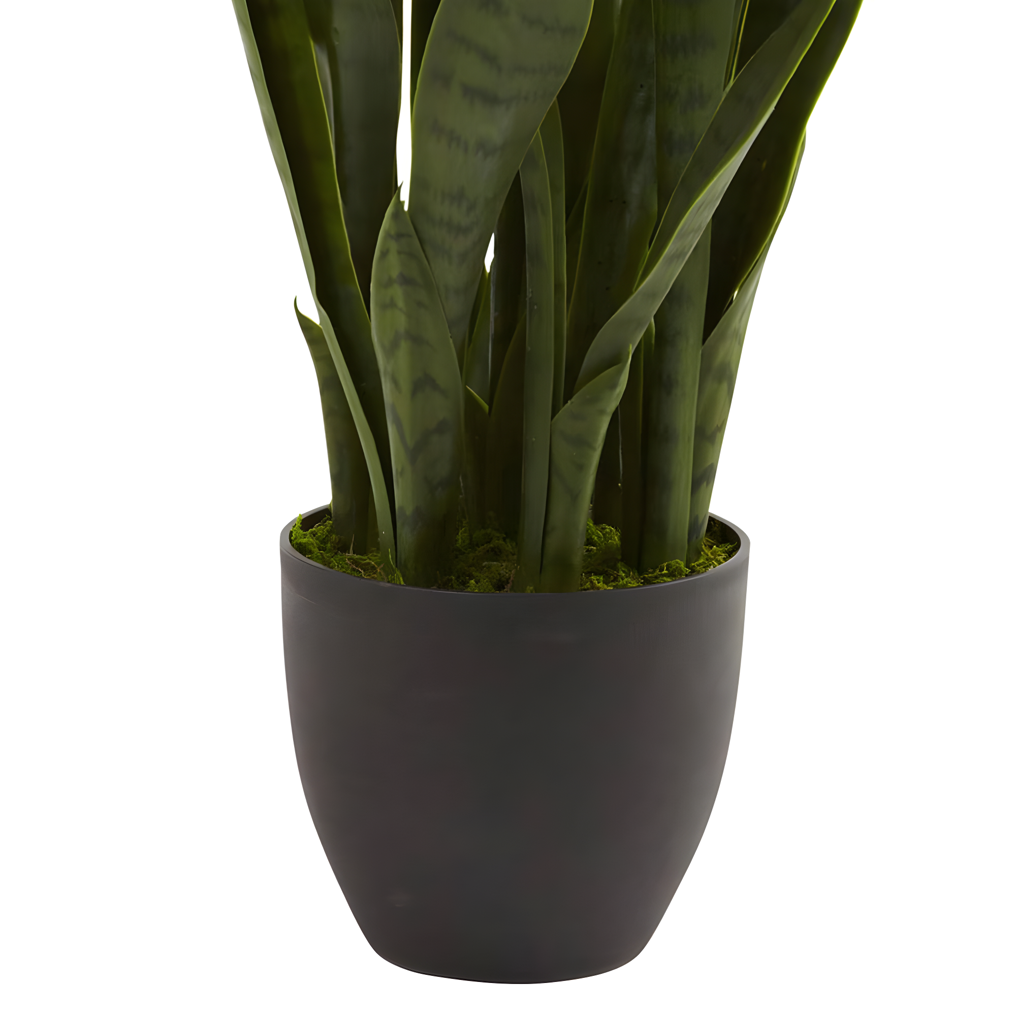 Nearly Natural 35" Sansevieria Artificial Plant in Plastic Planter, Green