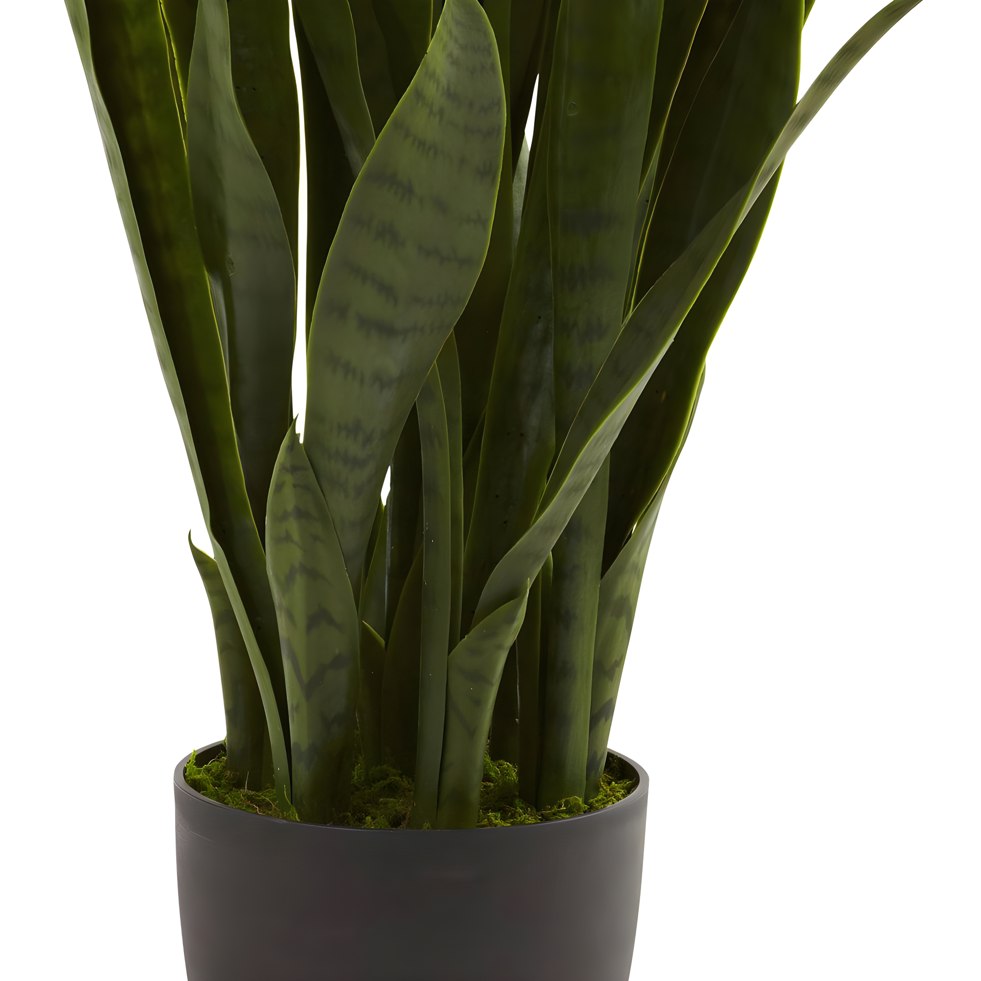 Nearly Natural 35" Sansevieria Artificial Plant in Plastic Planter, Green