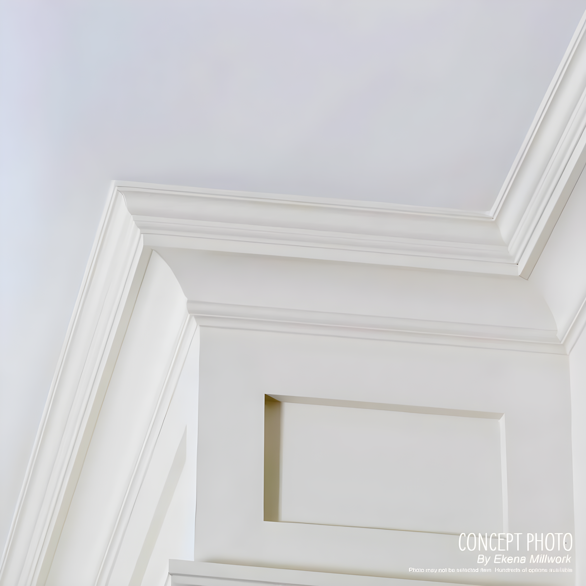 Ekena Millwork 2"H x 1 7/8"P x 2 3/4"F x 94 1/2"L Reece Traditional Smooth Crown Moulding