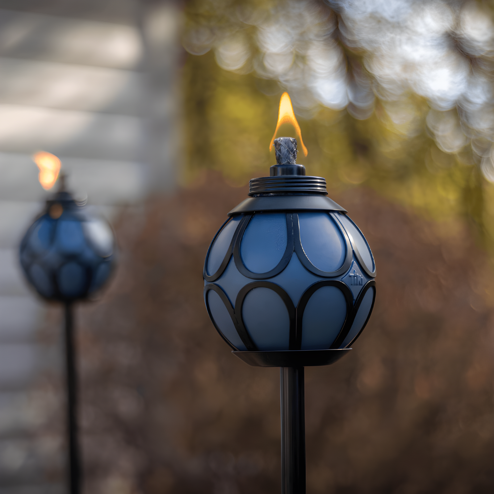 TIKI® Brand Easy Install 64 Inch TIKI Torch Metal Globe (Set of 2)