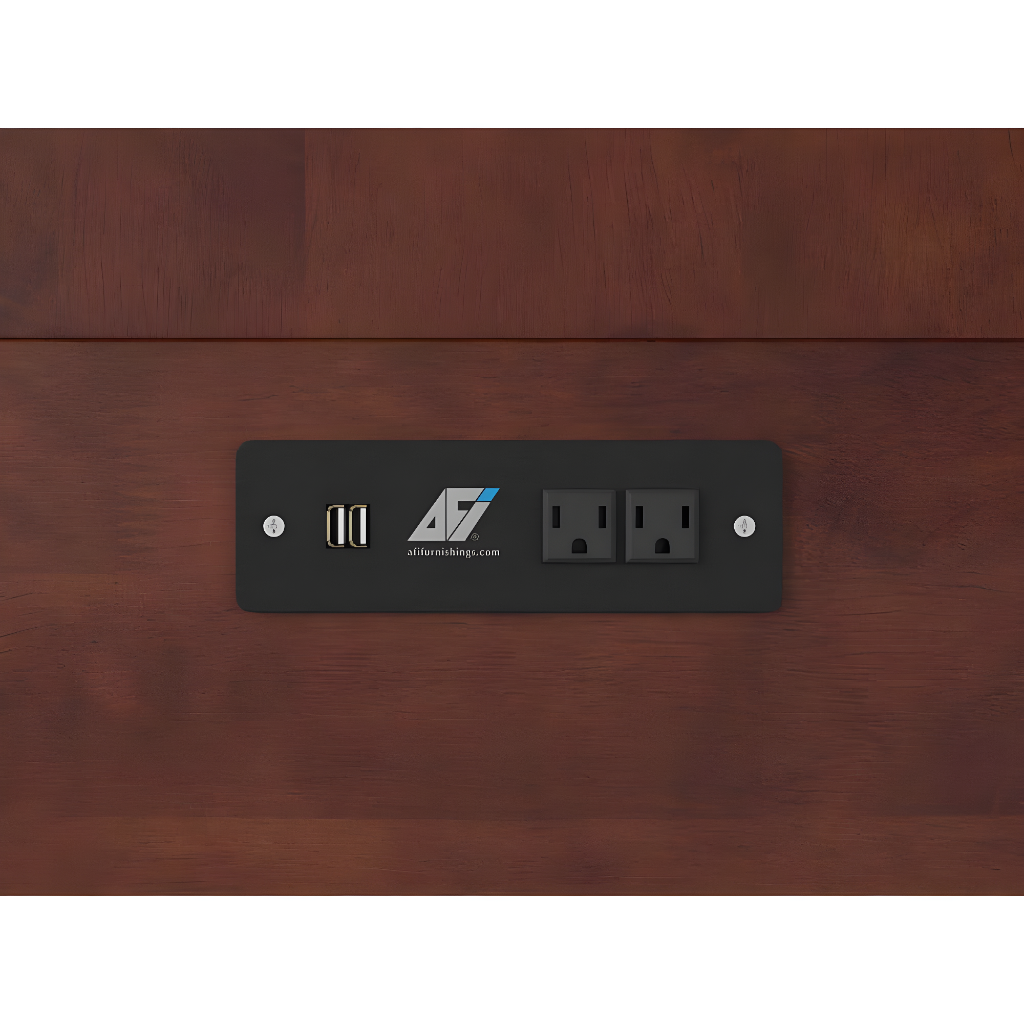 Queen Southampton Murphy Bed Chest with USB Turbo Charger Walnut - AFI: Space-Saving, Hardwood Frame, No Box Spring Needed