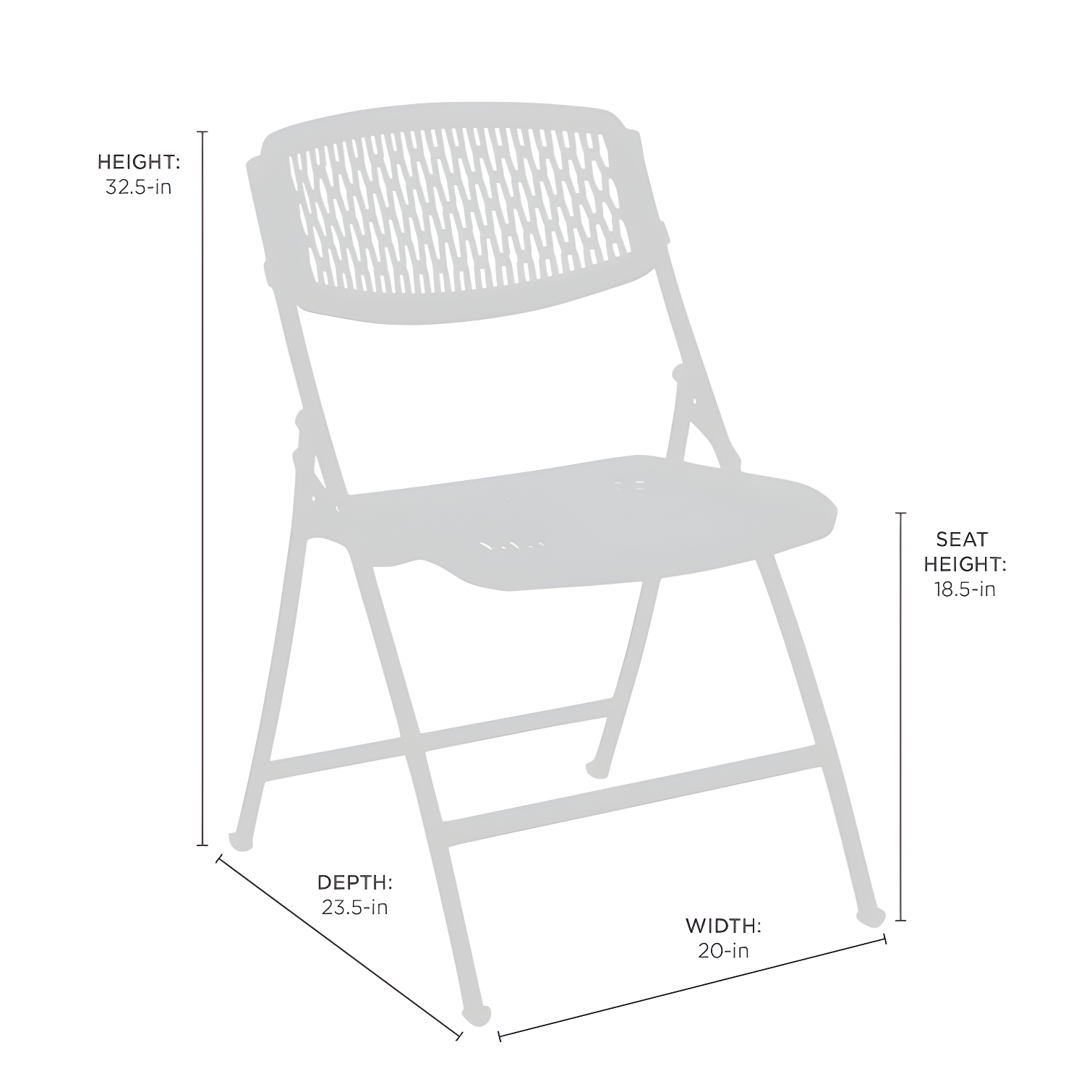 Flex One Plastic / Resin Folding Chair Set (Set of 4)