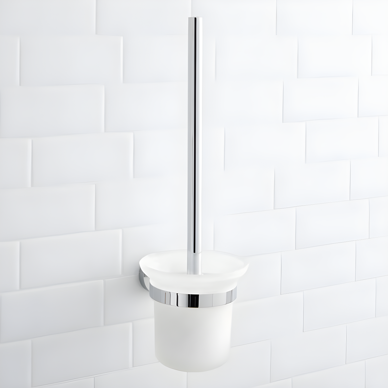 Signature Hardware Ceeley Collection Metal Wall Mounted Toilet Brush and Holder