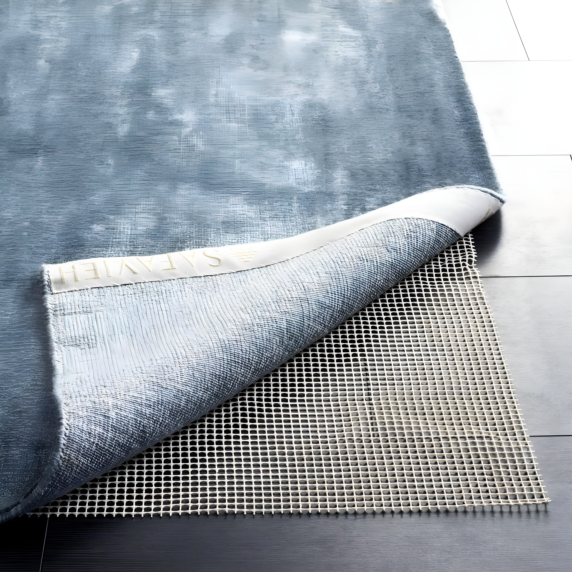 Grid Pad PAD110 Power Loomed Indoor Rug Pad - Creme - 2' x 12' - Safavieh