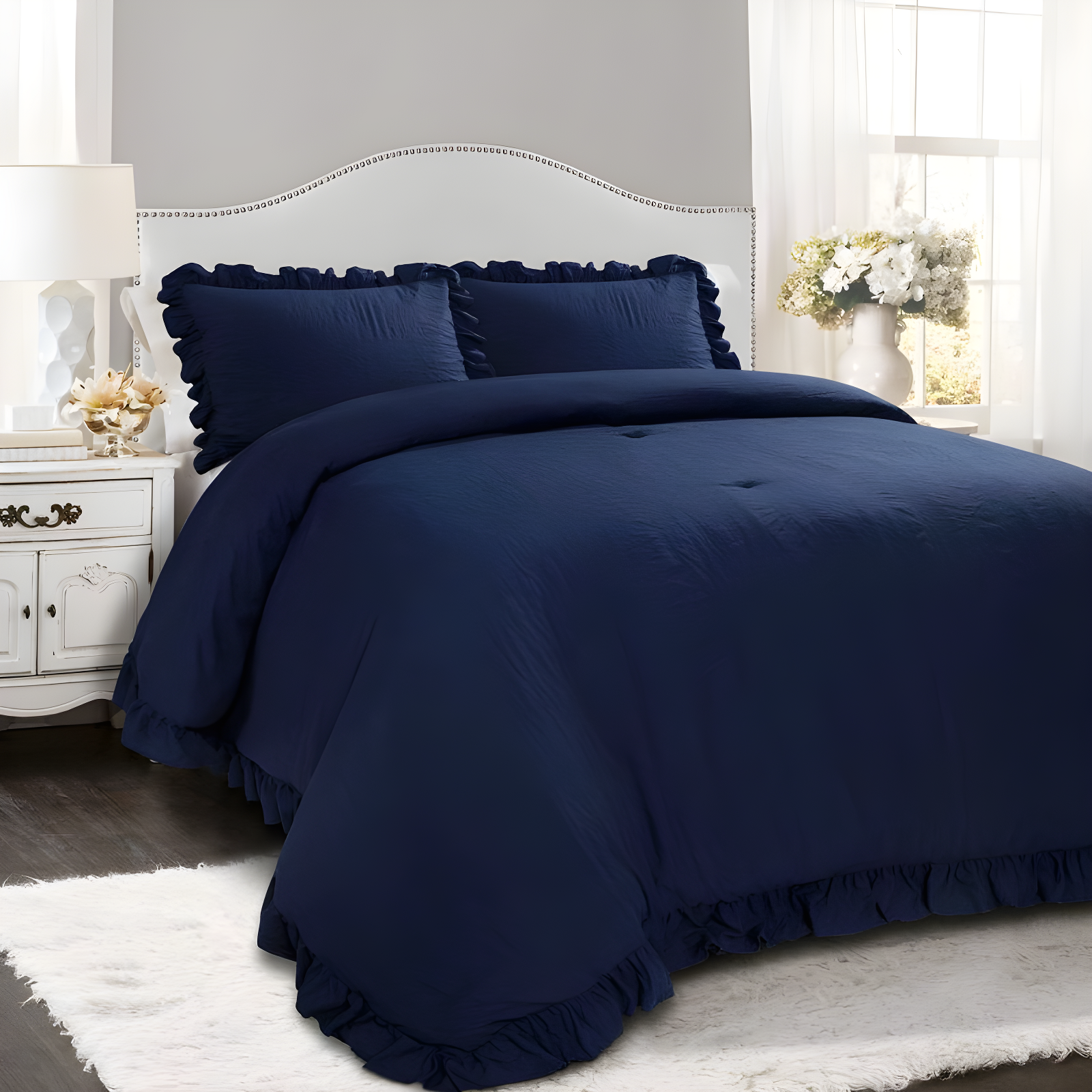 Lush Decor Reyna Microfiber 3 Piece Comforter Set