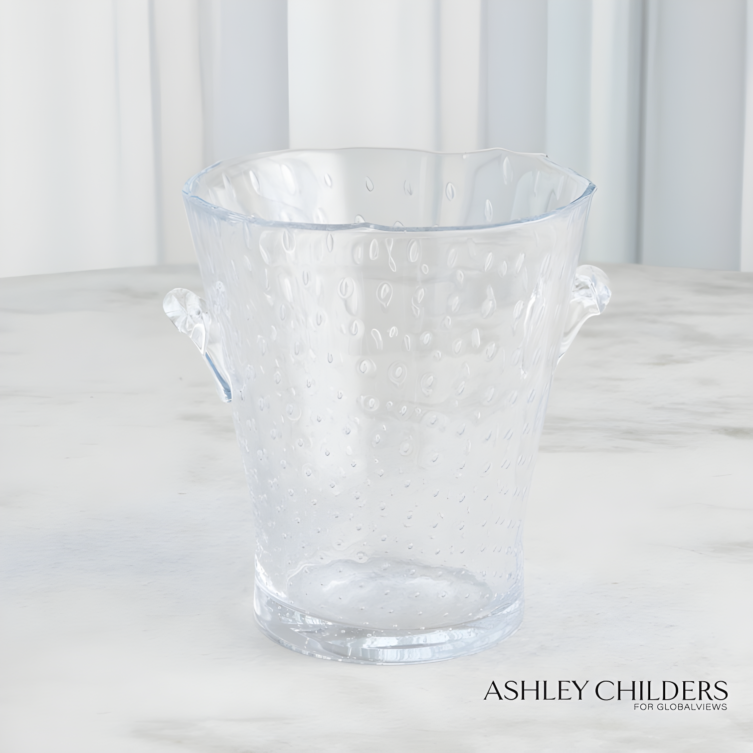 Champagne Bucket-Clear Seeded