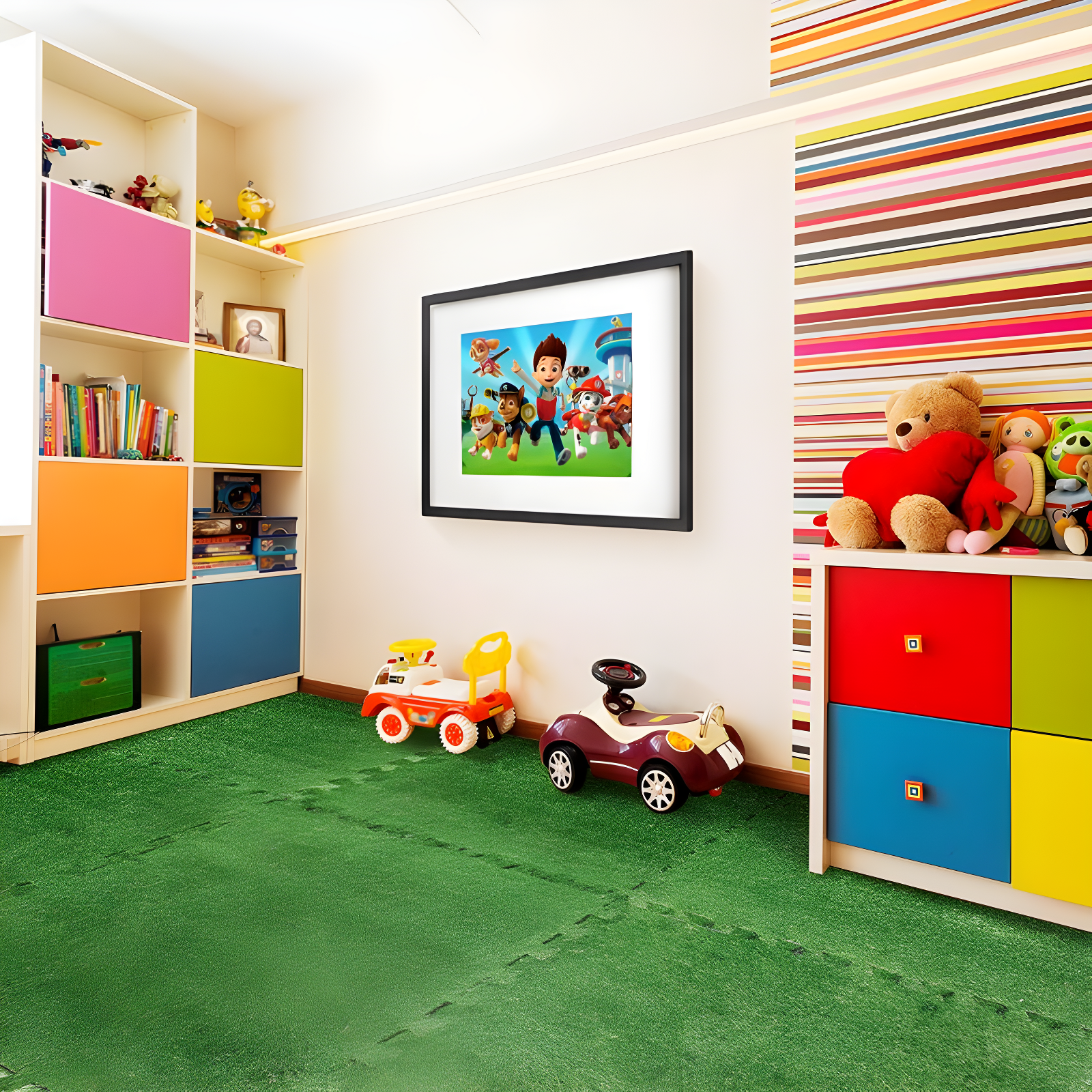 Sorbus Sorbus Interlocking Floor Mat Grass (Set of 12)