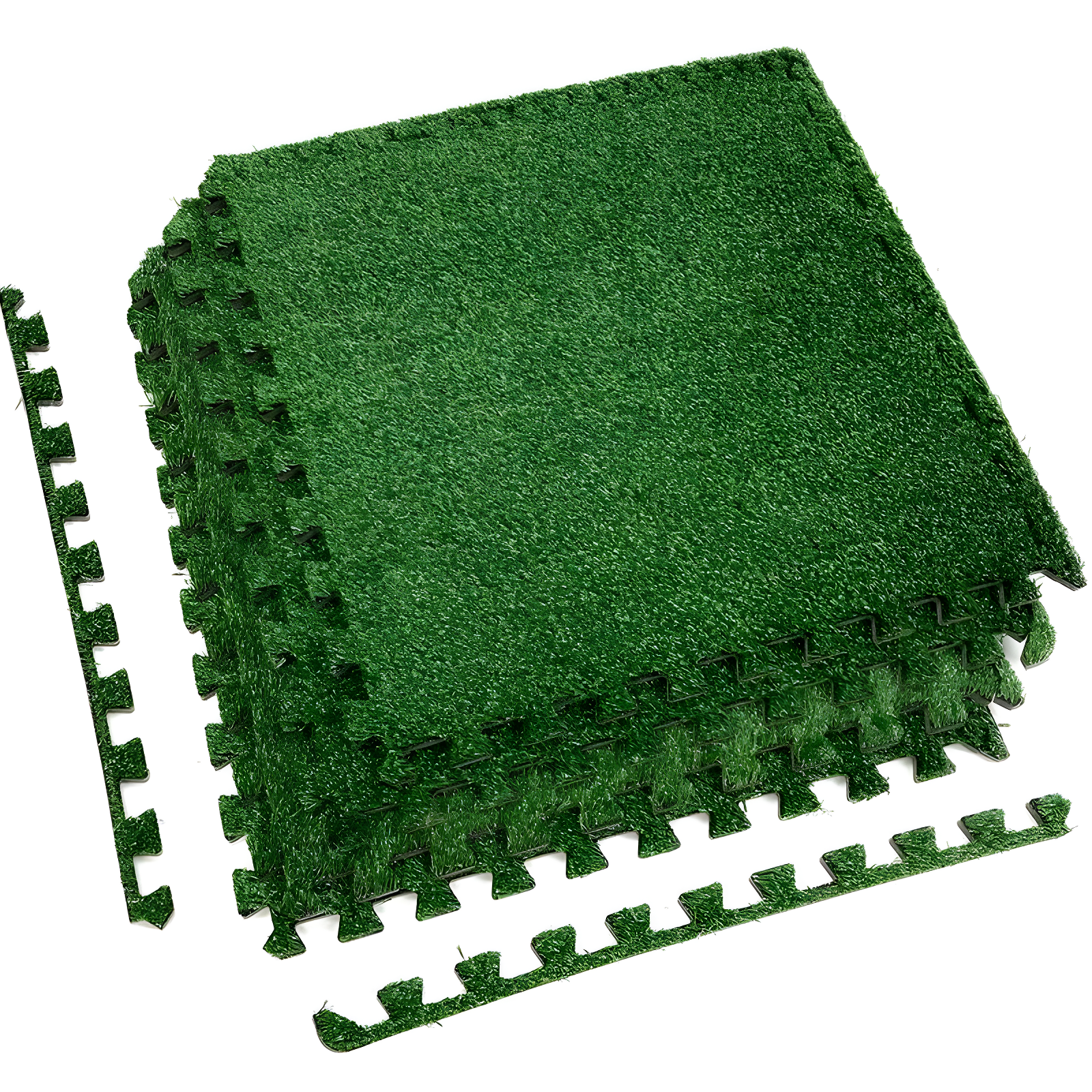 Sorbus Sorbus Interlocking Floor Mat Grass (Set of 12)