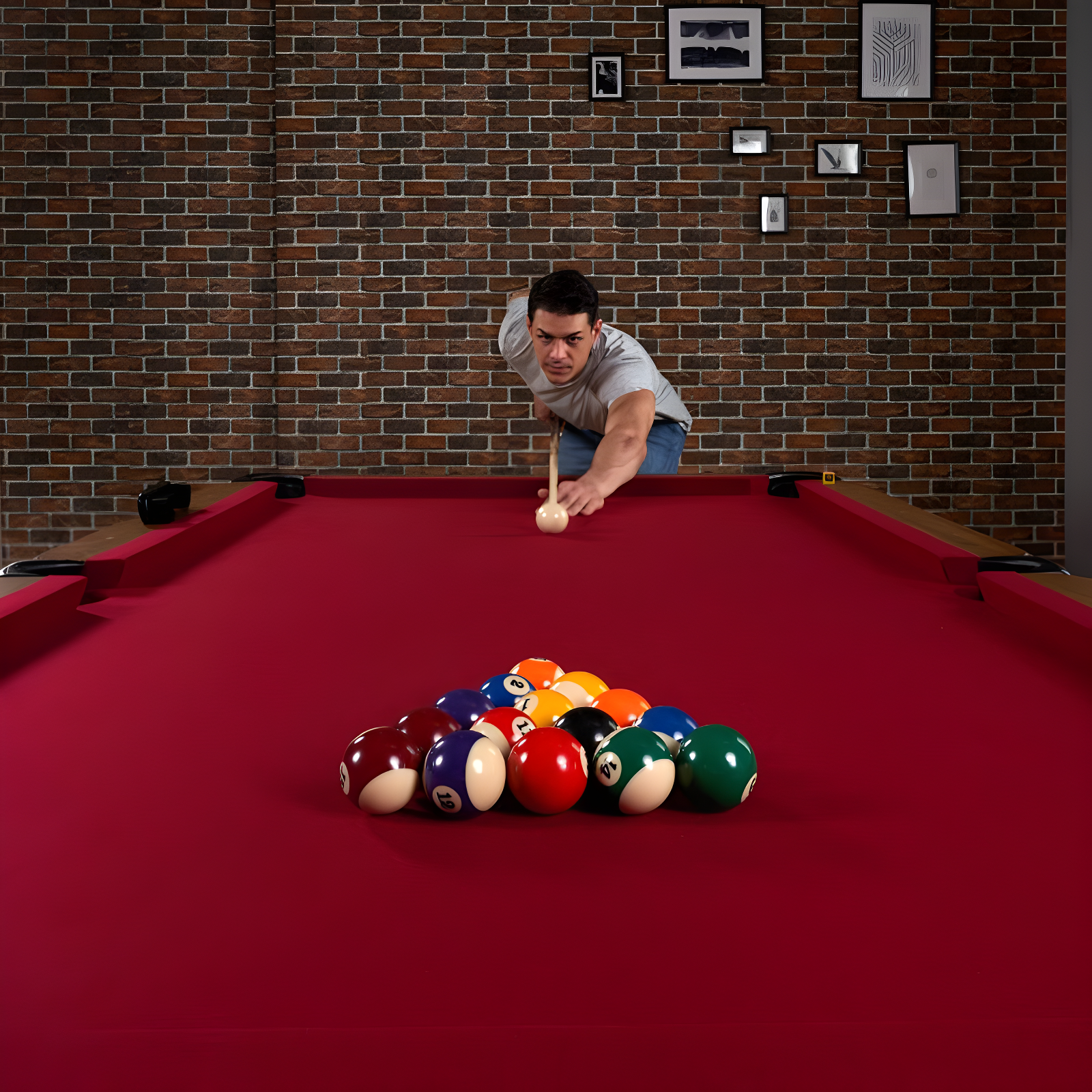 Barrington Billiards Company Barrington Arlington 8 ft Pool Table with Playing Accessories