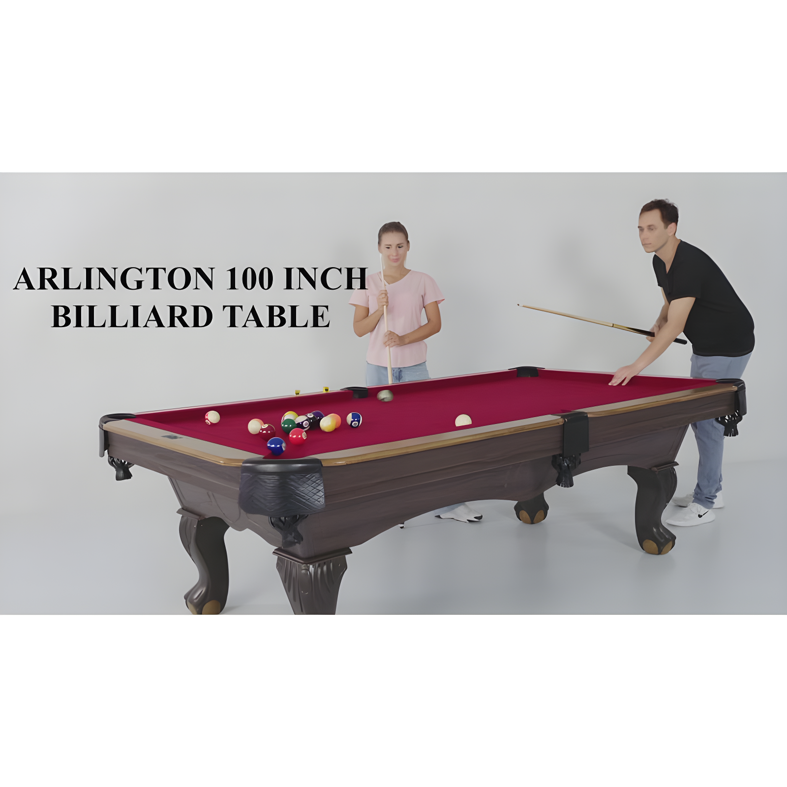 Barrington Billiards Company Barrington Arlington 8 ft Pool Table with Playing Accessories