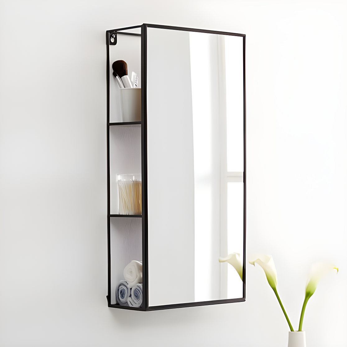 Cubiko Storage Wall Mirror