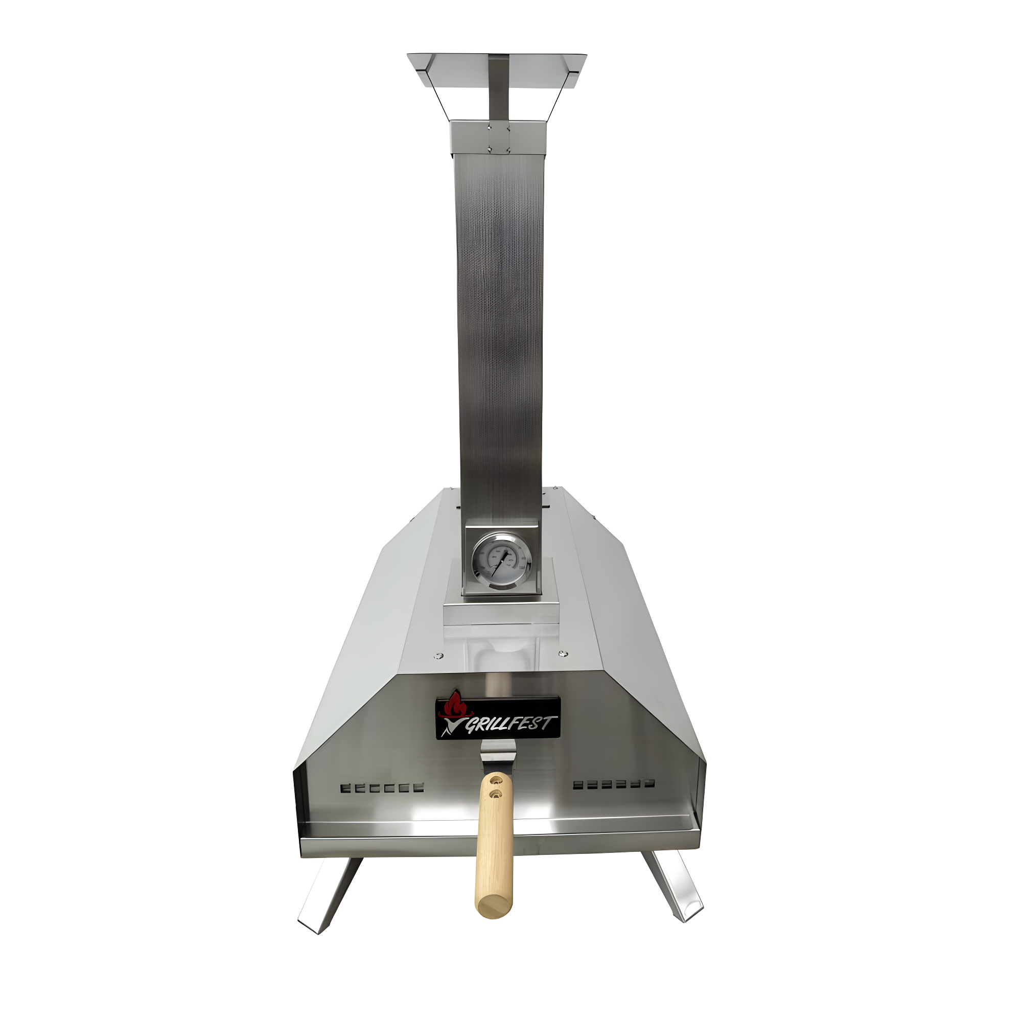 GrillFest Stainless Steel Free Standing Wood Burning Pizza Oven