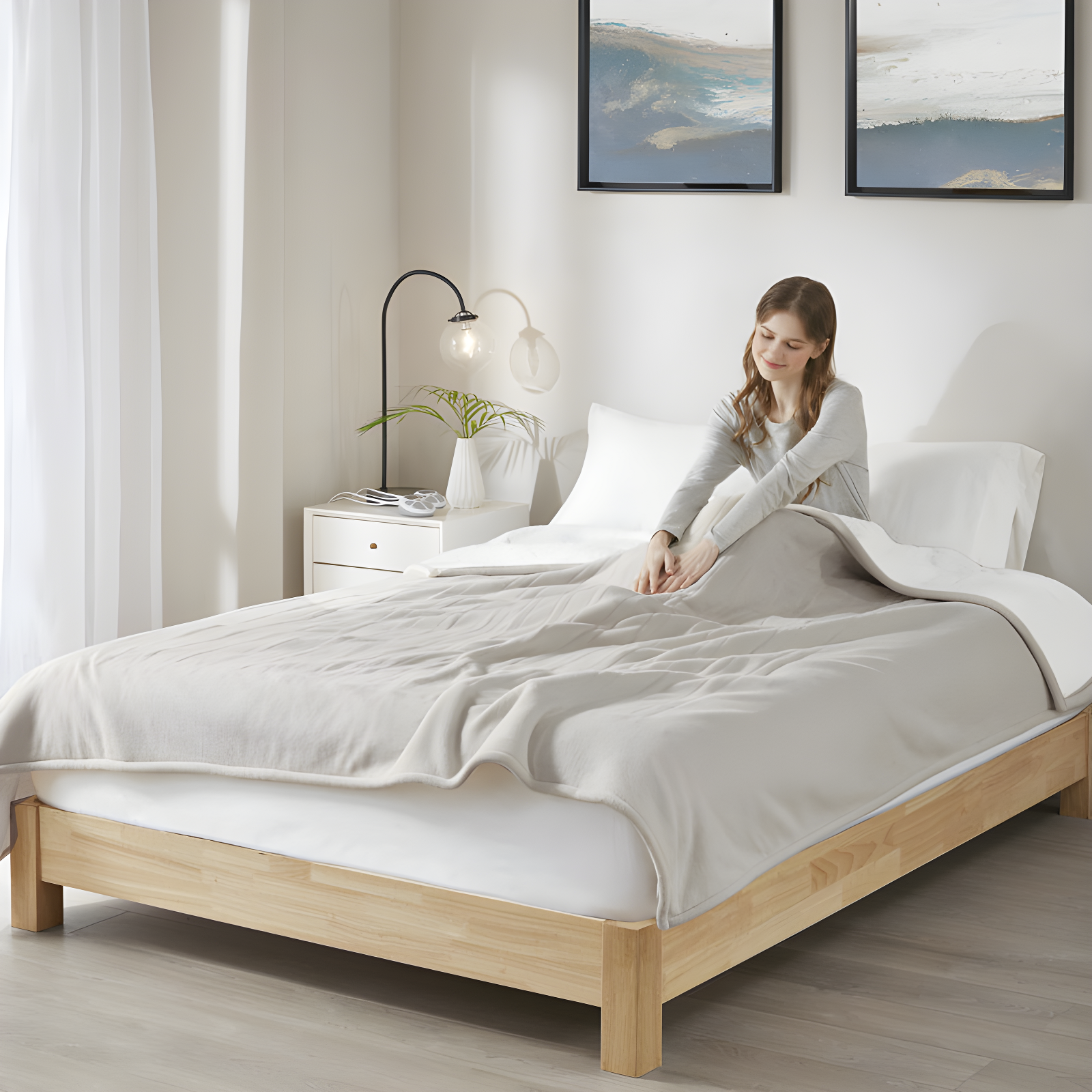 Serta Fleece to Sherpa Heated Blanket