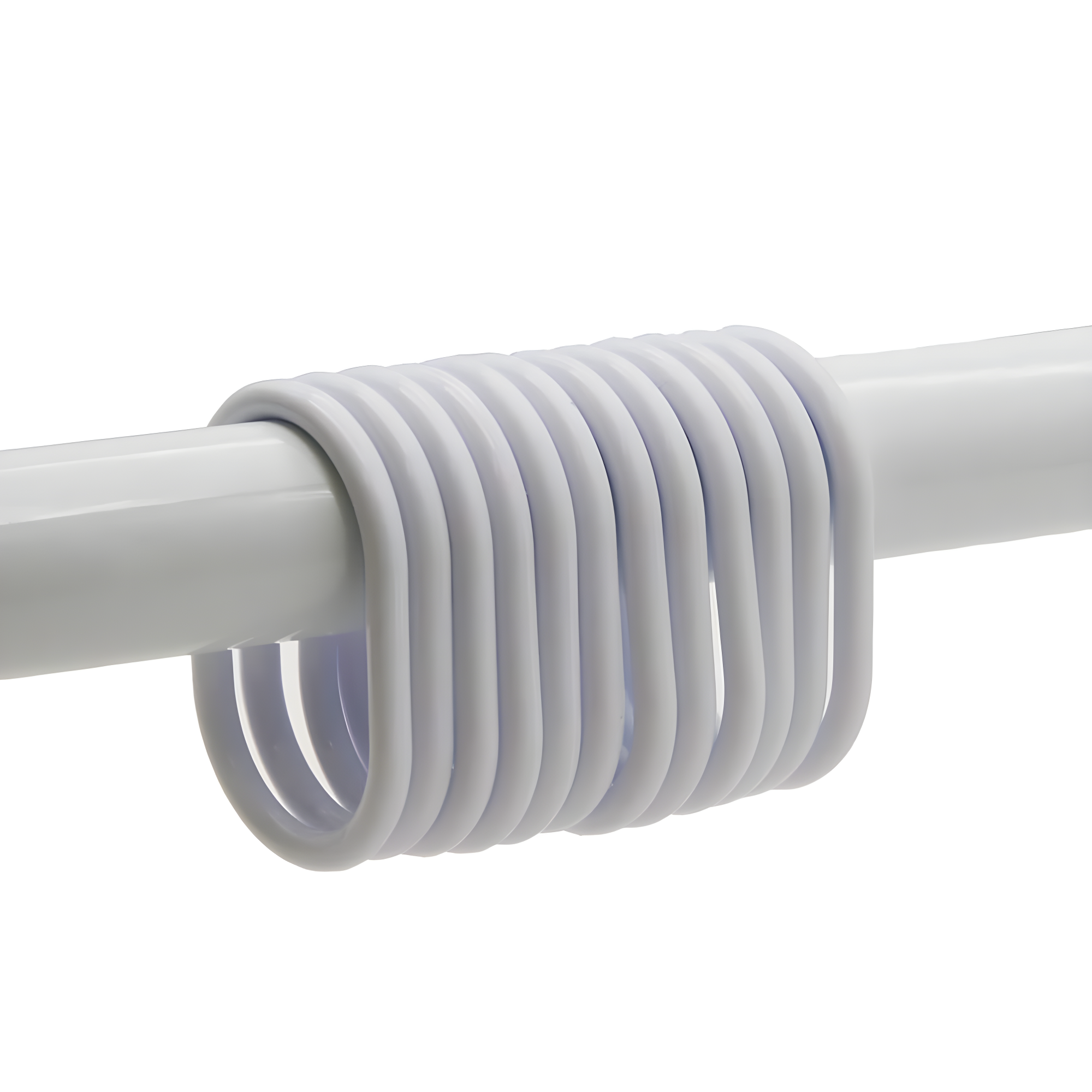 Evideco Solid Plastic Shower Curtain Hooks Rings (Set of 12)